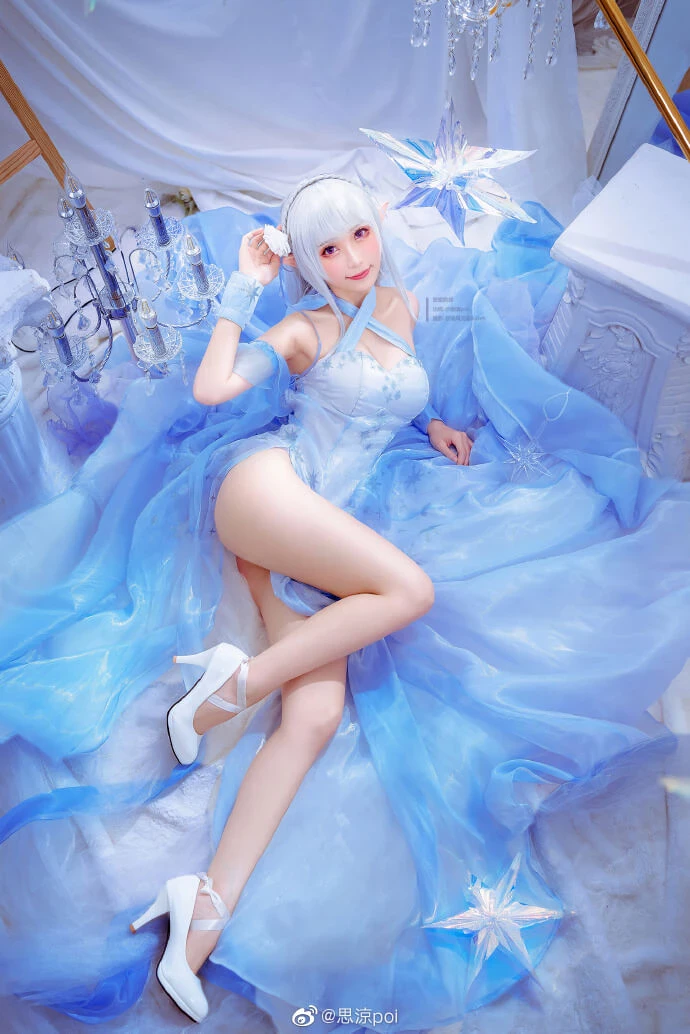 從零開始艾米莉亞EMT 愛蜜莉雅水晶禮服cos cn思涼poi [9P]