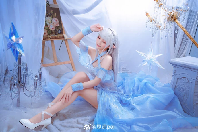 從零開始艾米莉亞EMT 愛蜜莉雅水晶禮服cos cn思涼poi [9P]