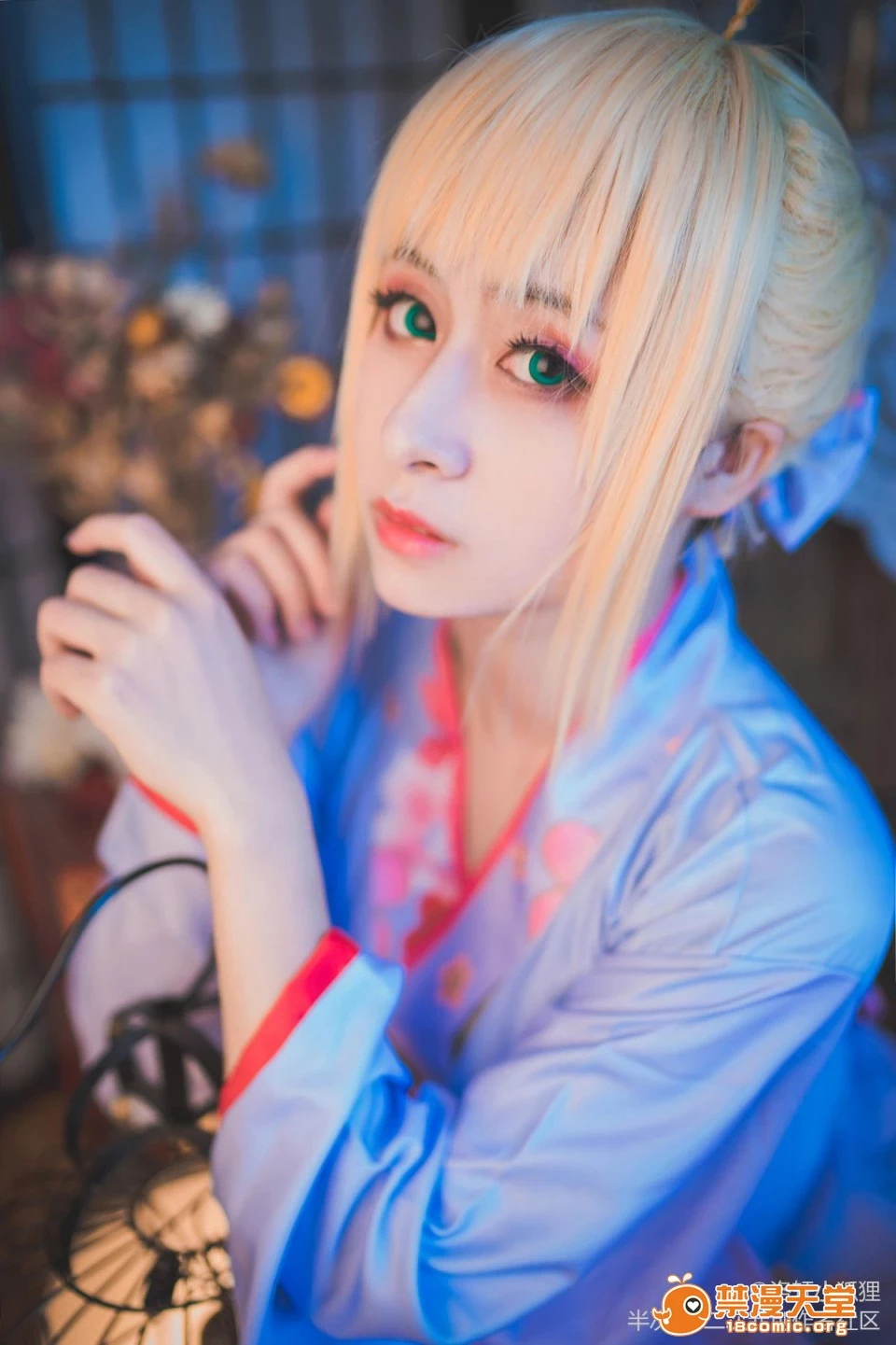 《Fate Stay Night》Saber晴著ver.~吾王和服新年掛畫 C O S P L A Y [67P]