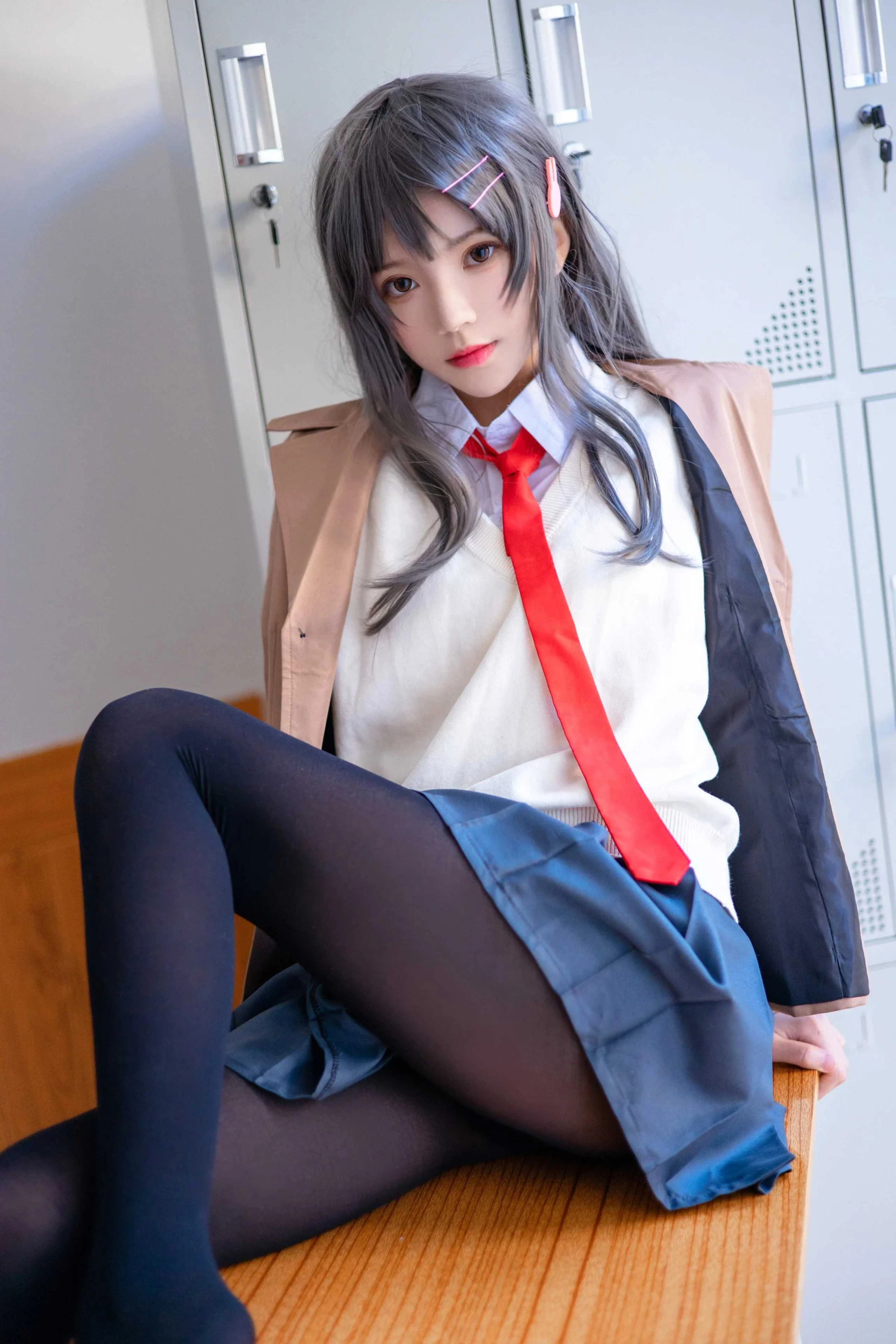 Hootle桜桃喵 - 麻衣學姐制服 [52P]