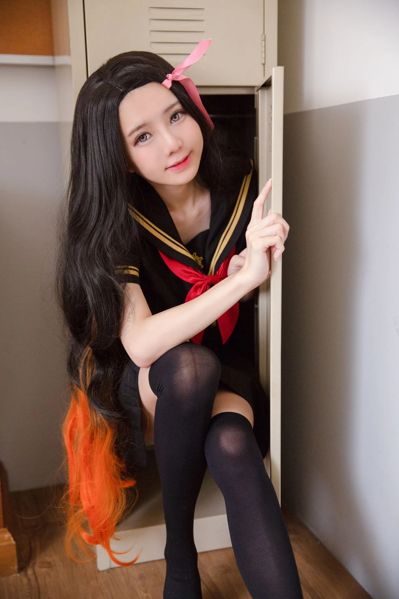 鬼滅之刃 竈門禰????豆子 學校制服 Sally Dorasnow – Nezuko School [19P]