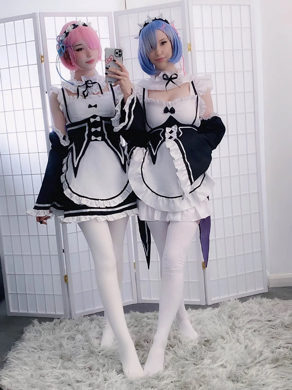 [Cosplay] Kelly Jean & Kyaandere - Rem & Ram