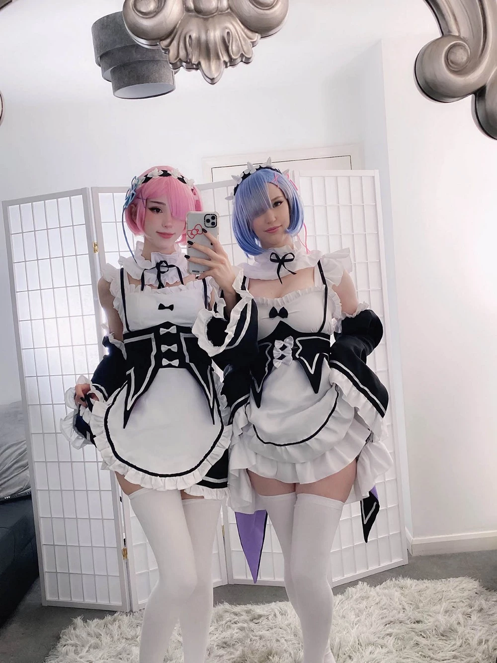 [Cosplay] Kelly Jean & Kyaandere - Rem & Ram