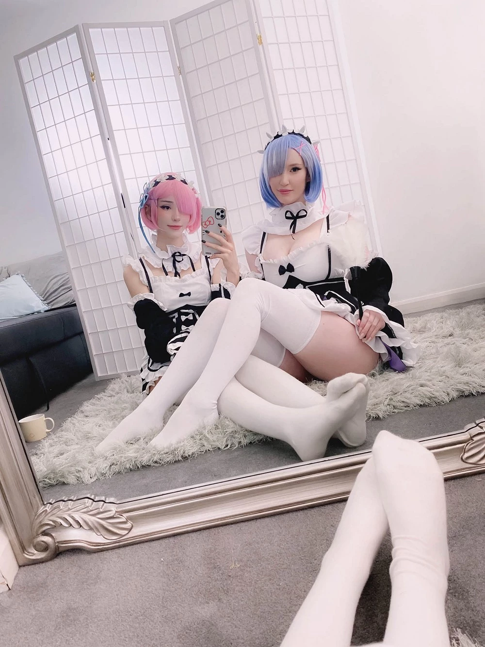 [Cosplay] Kelly Jean & Kyaandere - Rem & Ram