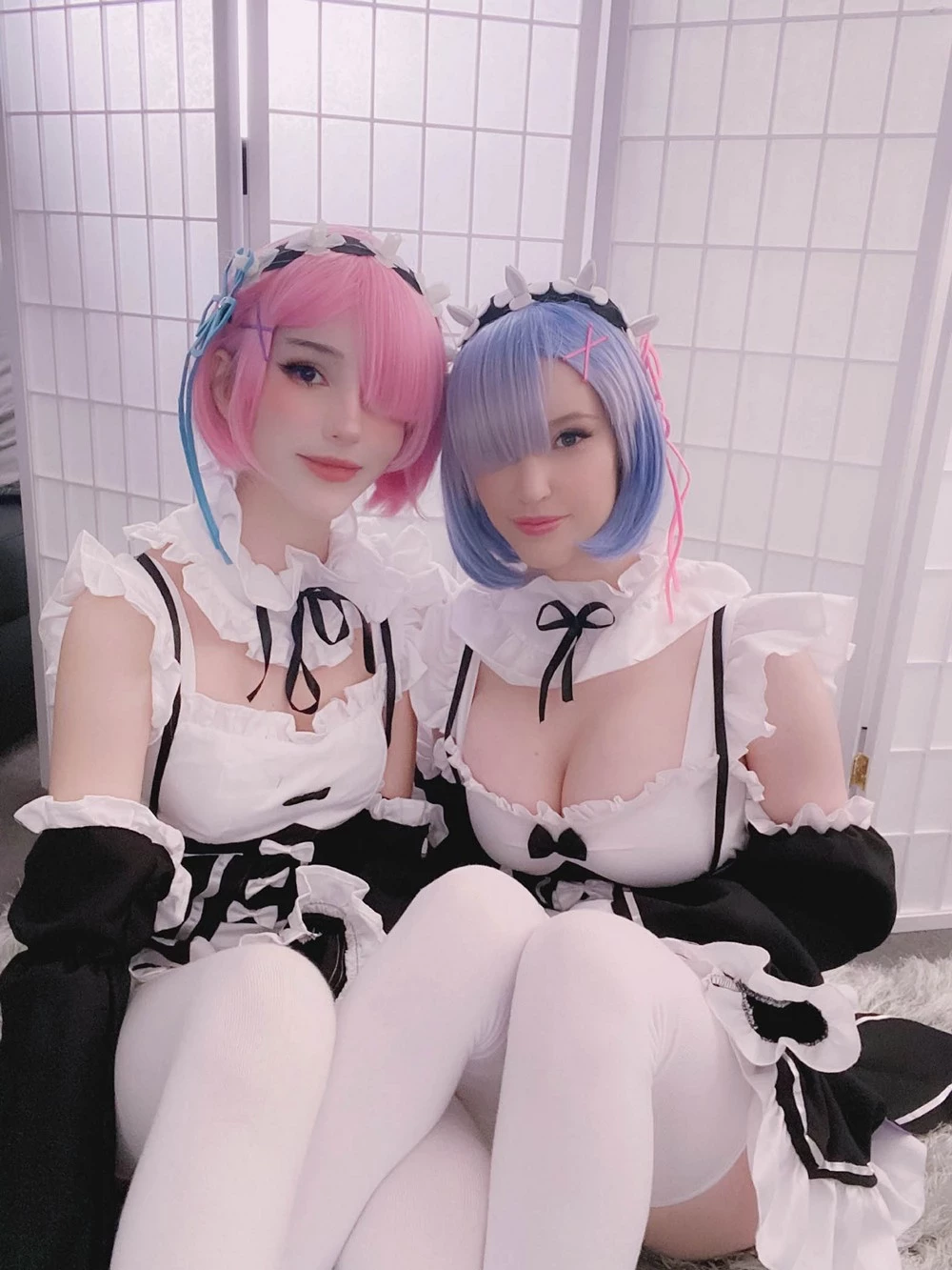 [Cosplay] Kelly Jean & Kyaandere - Rem & Ram