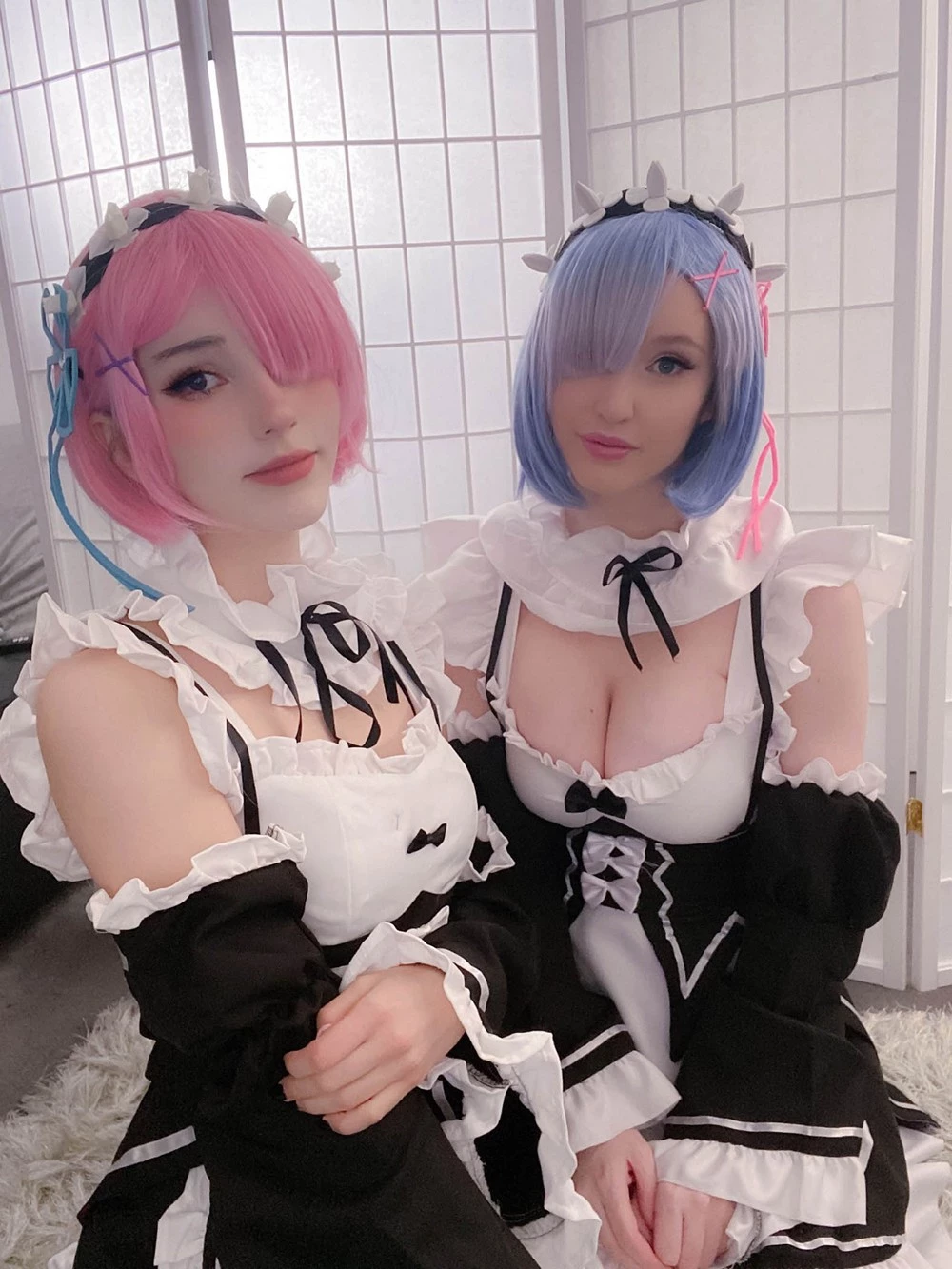 [Cosplay] Kelly Jean & Kyaandere - Rem & Ram