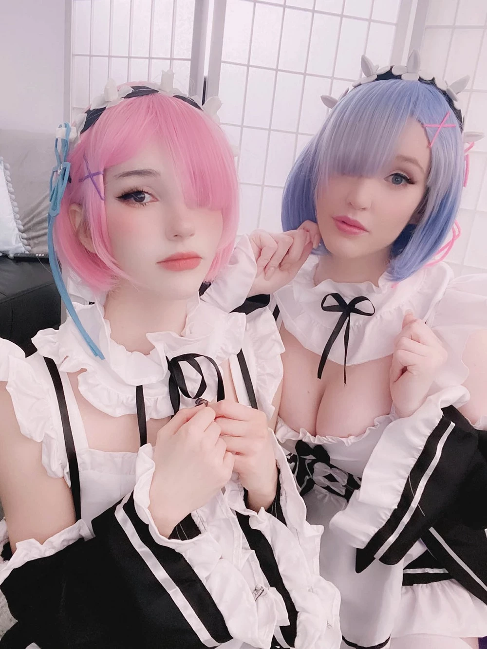 [Cosplay] Kelly Jean & Kyaandere - Rem & Ram