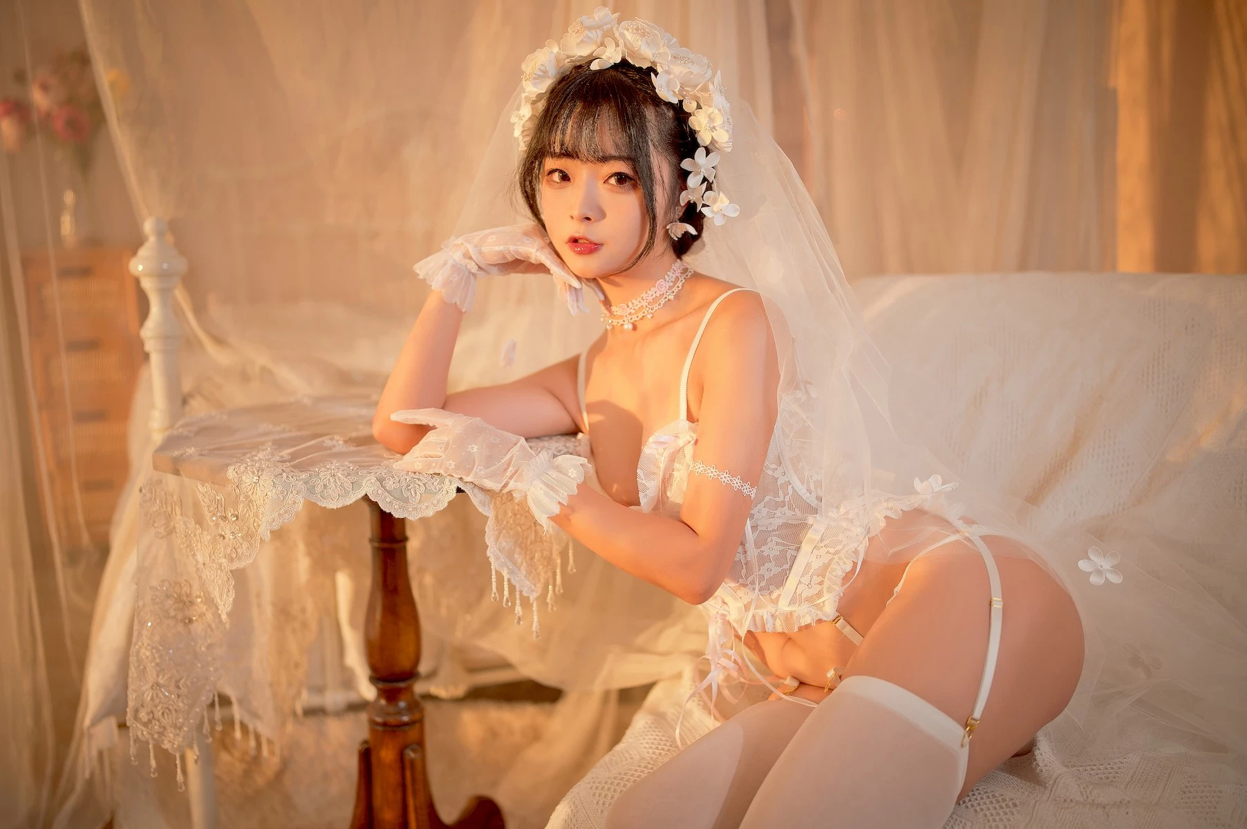 Cosplay Yuuhui玉匯 純白花嫁