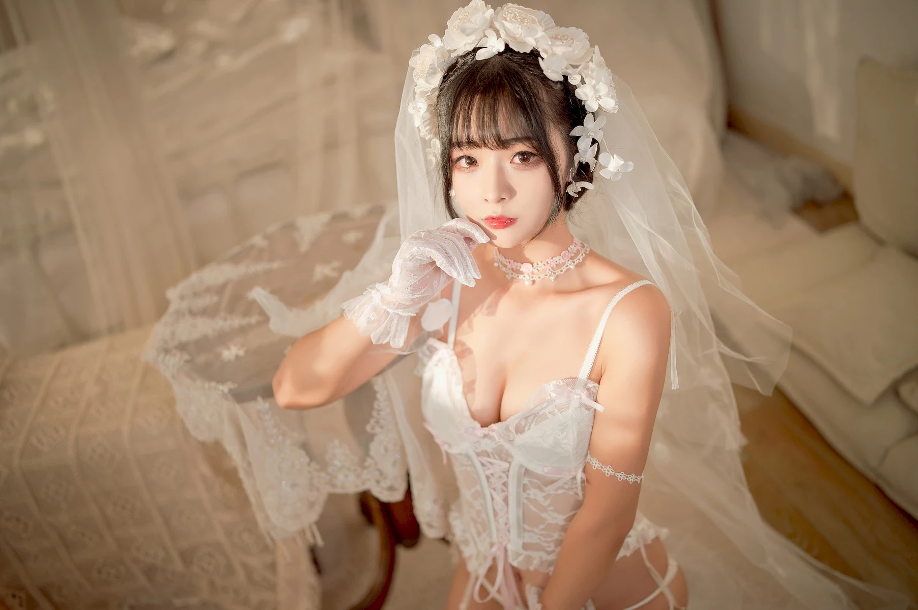 Cosplay Yuuhui玉匯 純白花嫁