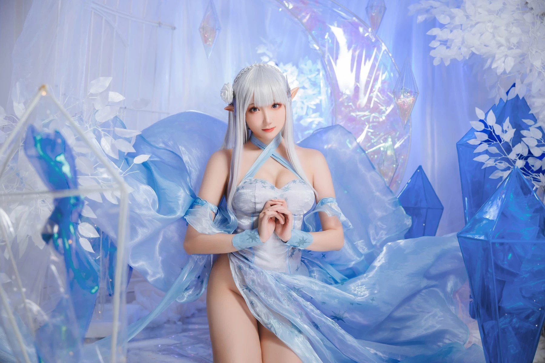 Cosplay 瓜希醬 愛蜜莉雅 水晶禮服