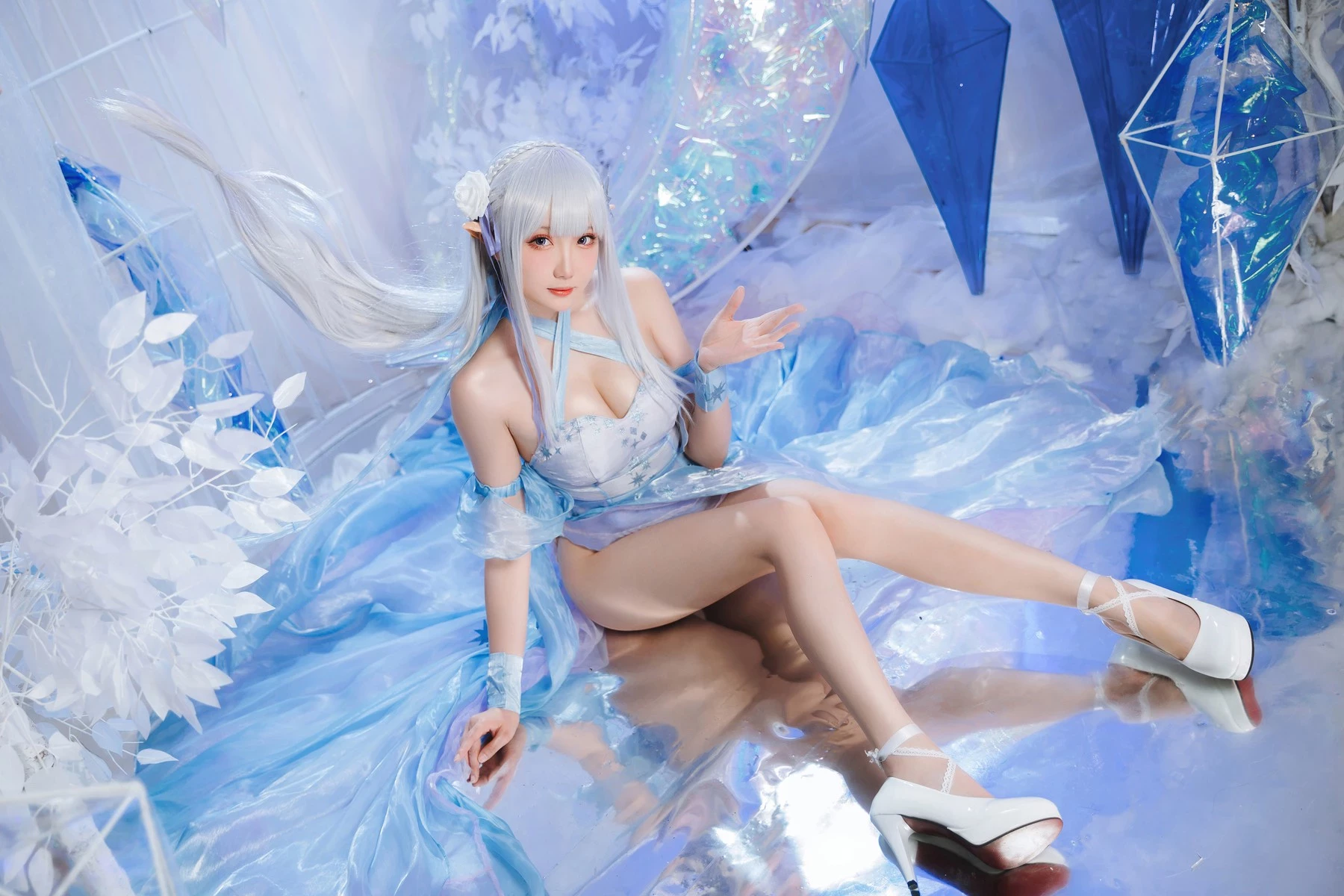 Cosplay 瓜希醬 愛蜜莉雅 水晶禮服