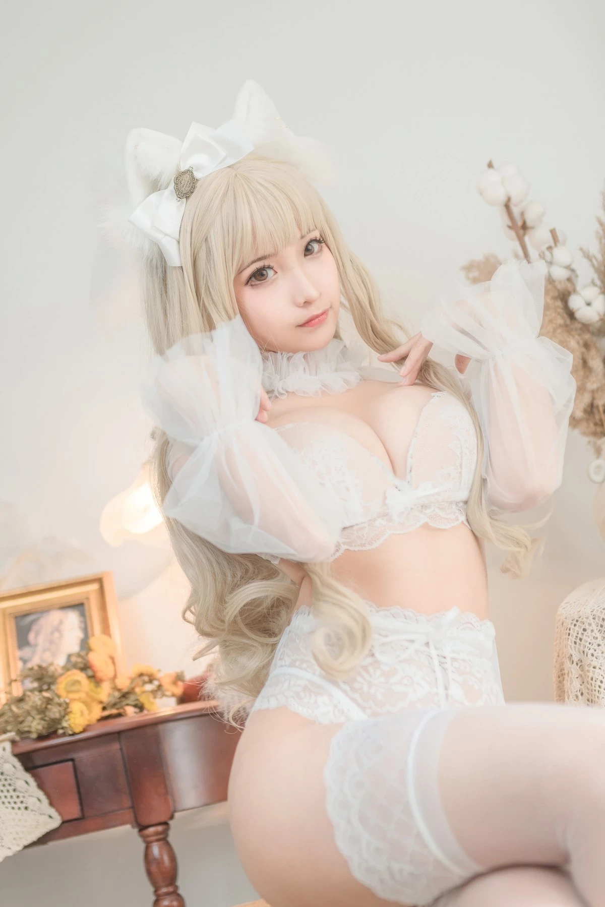 Cosplay 蠢沫沫 Chunmomo 白貓