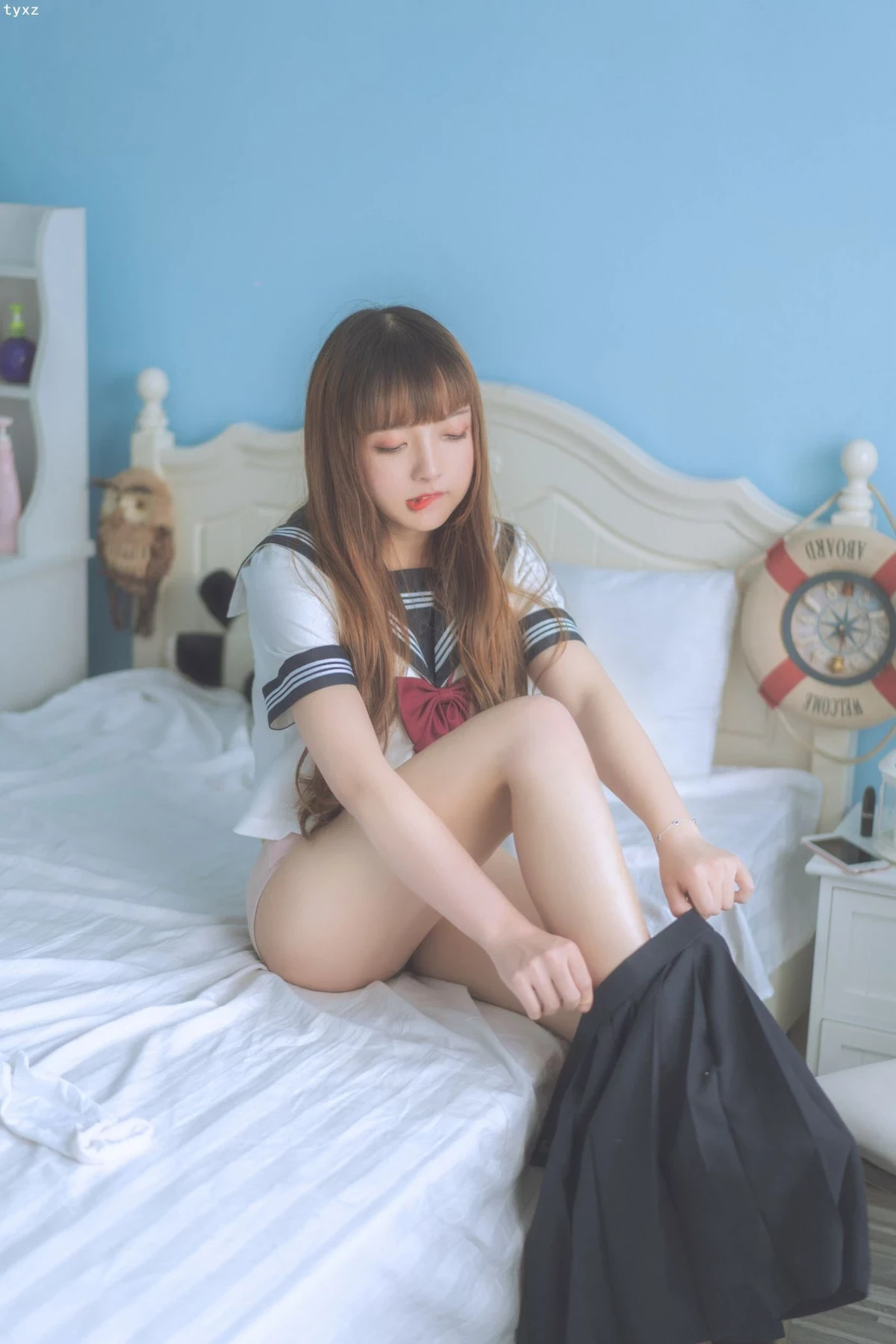 Cosplay 一隻雲燒 JK少女