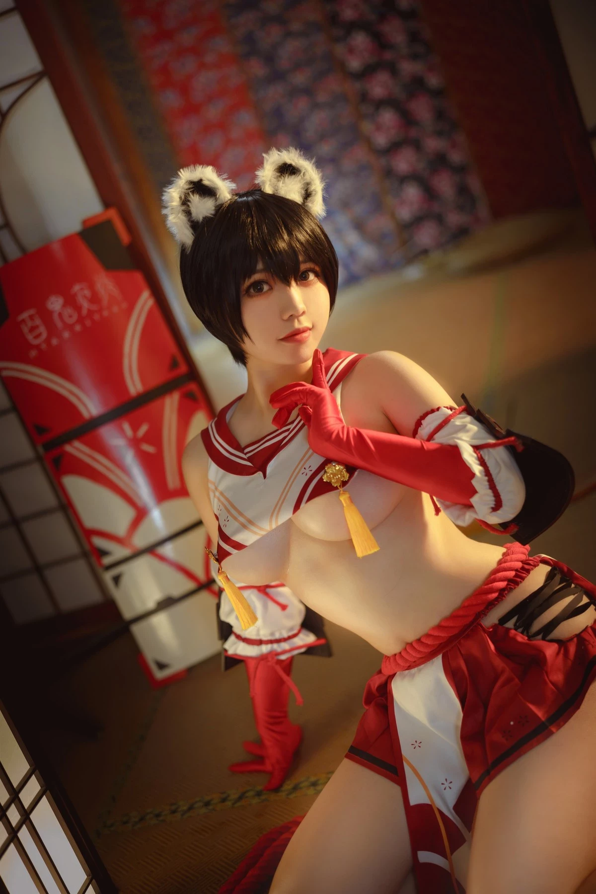 Ganlory 啊日日 Cosplay 春日ツバキ Kasuga Tsubaki