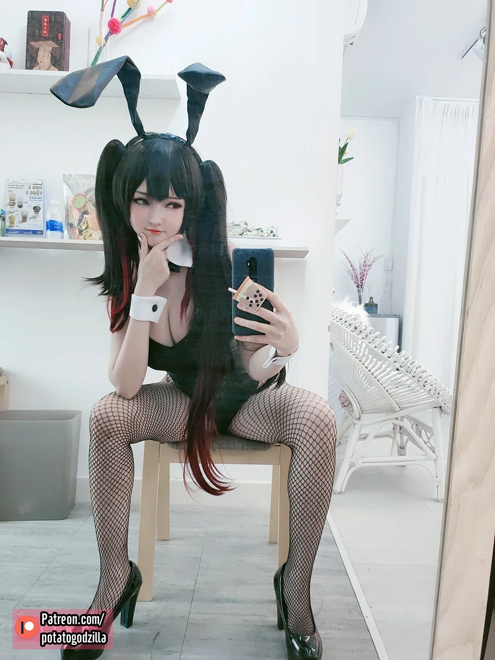 Potato Godzilla - Kurumi Tokisaki Bunny Girl