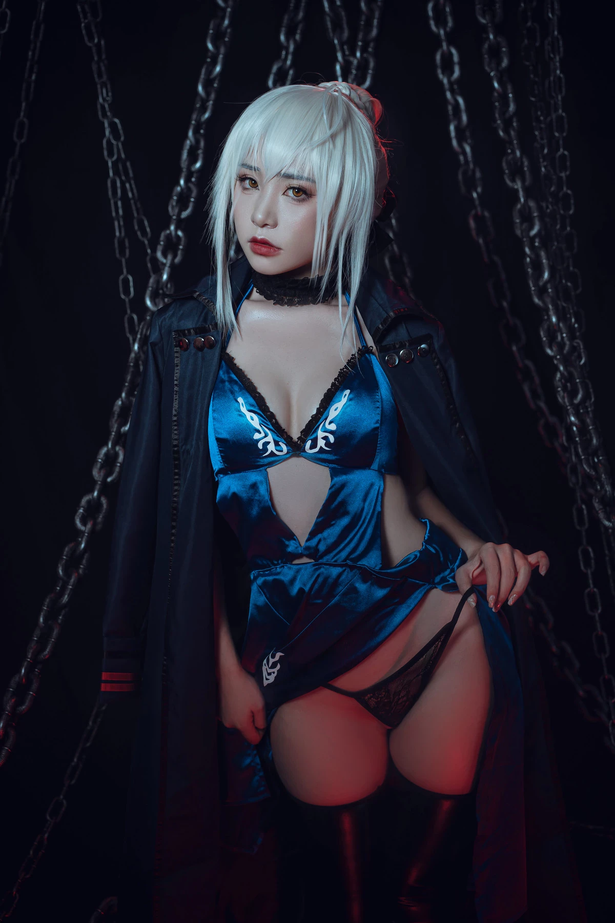 爆機少女喵小吉 Cosplay 黑呆 Saber Alter