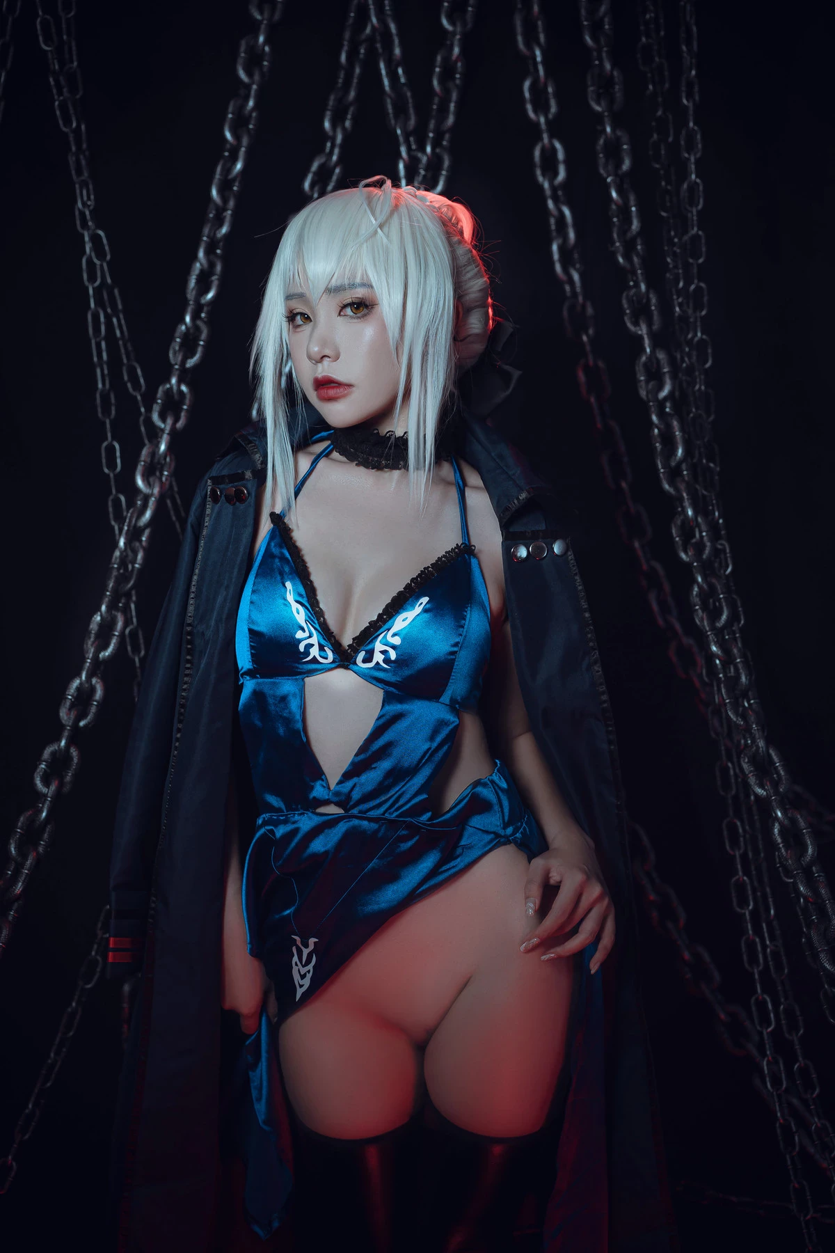 爆機少女喵小吉 Cosplay 黑呆 Saber Alter