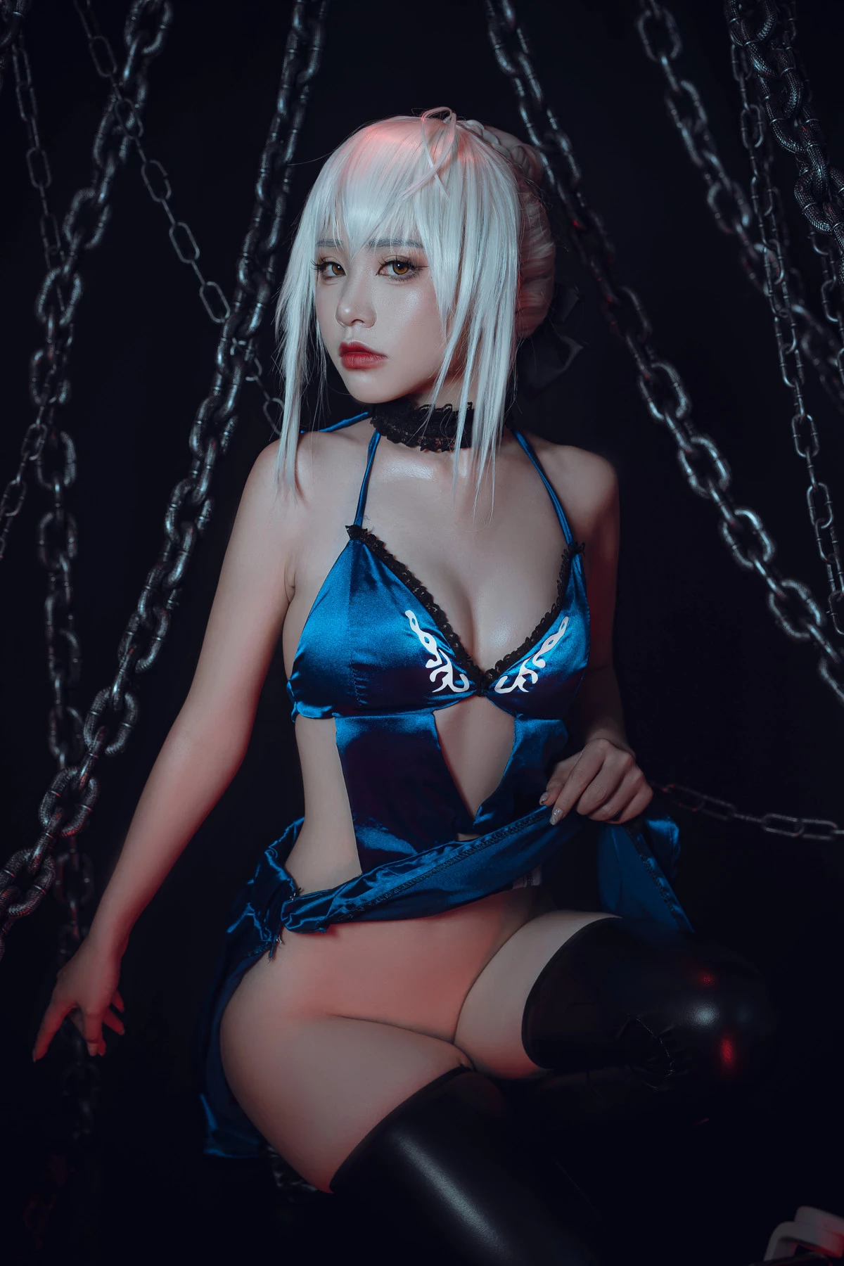 爆機少女喵小吉 Cosplay 黑呆 Saber Alter