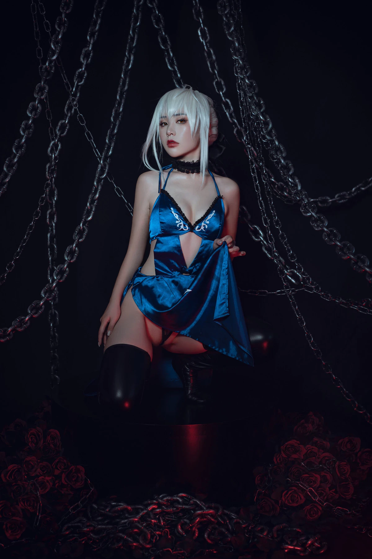 爆機少女喵小吉 Cosplay 黑呆 Saber Alter