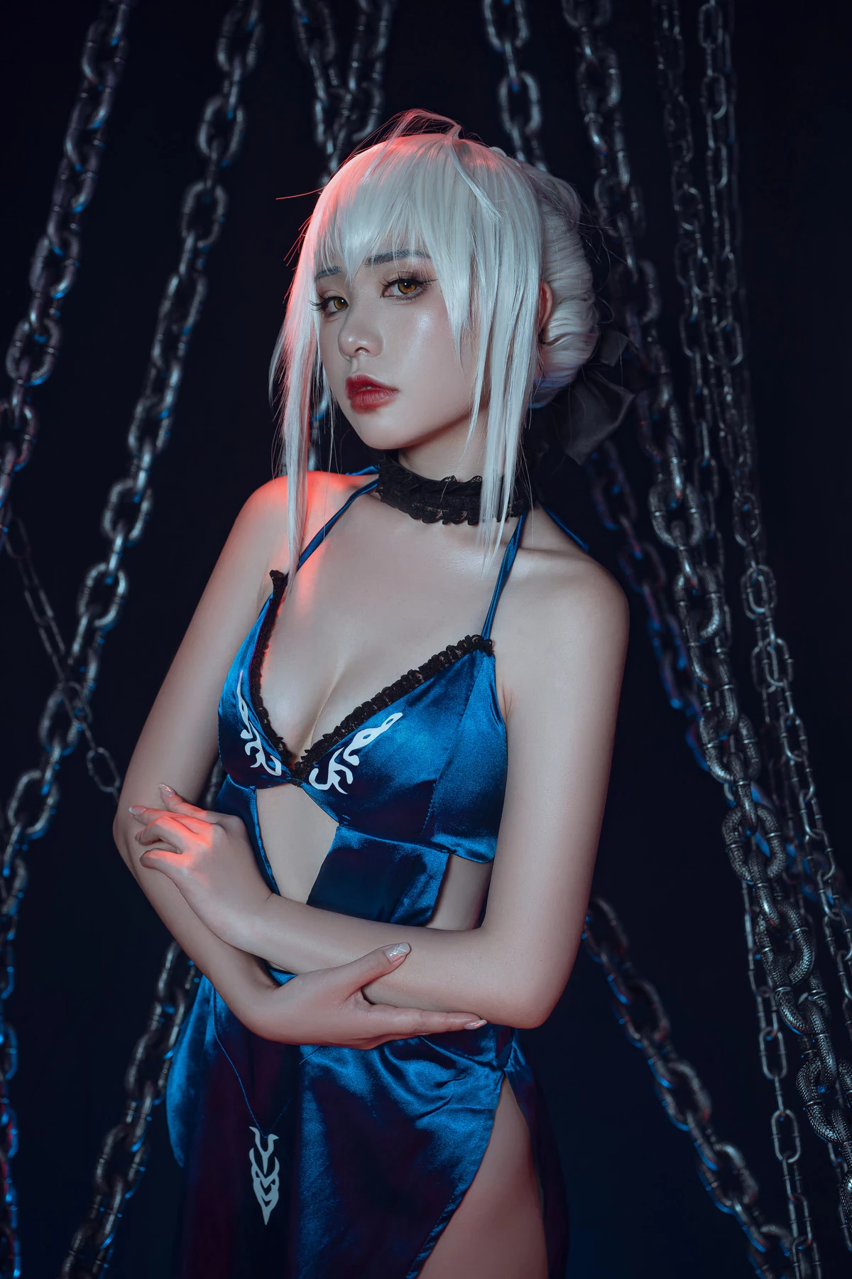 爆機少女喵小吉 Cosplay 黑呆 Saber Alter