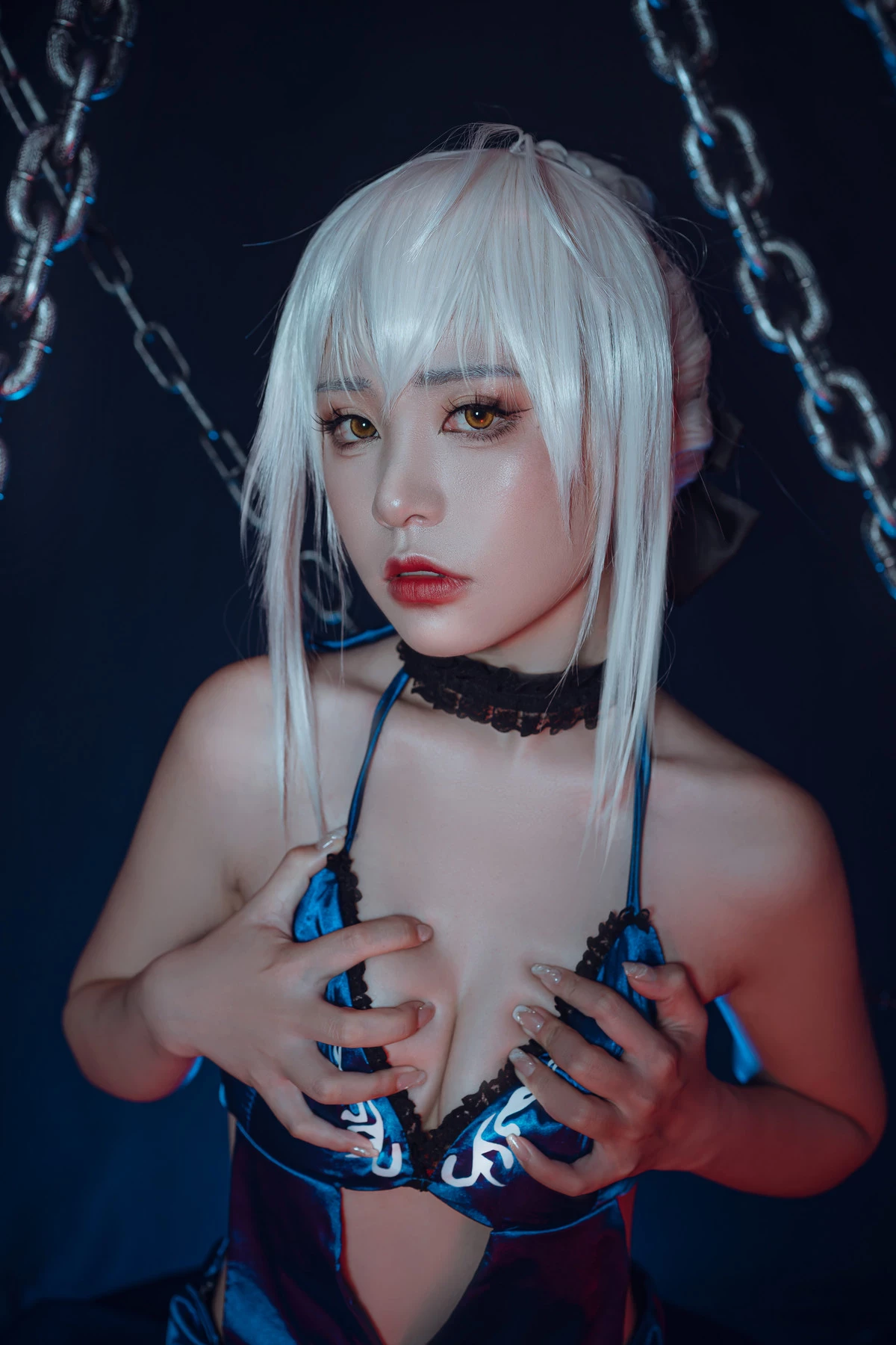 爆機少女喵小吉 Cosplay 黑呆 Saber Alter