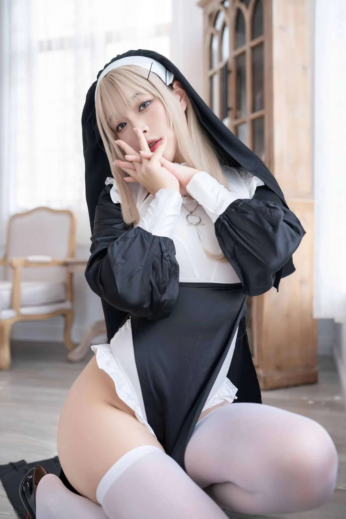 白燁 Cosplay 禁x欲修女