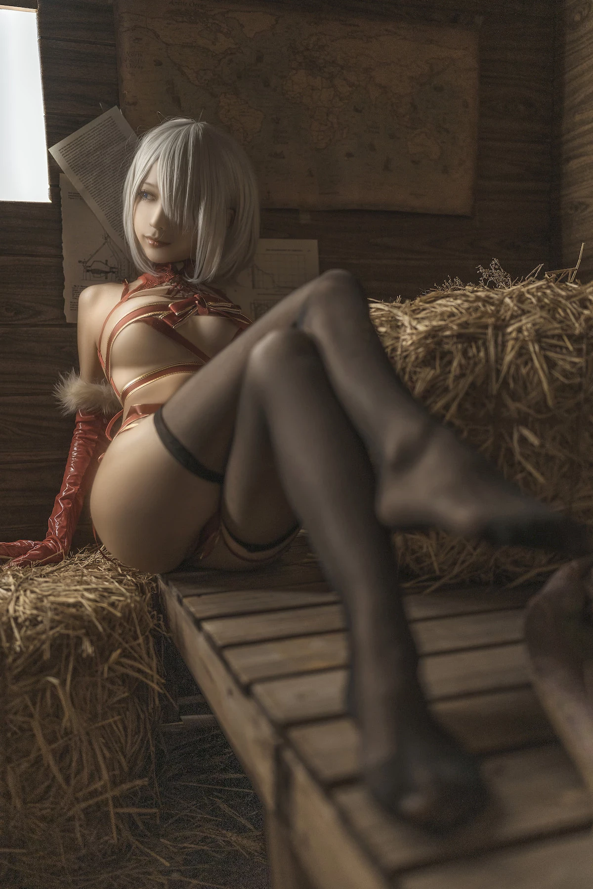 蠢沫沫 Cosplay 2B 聖誕 Christmas