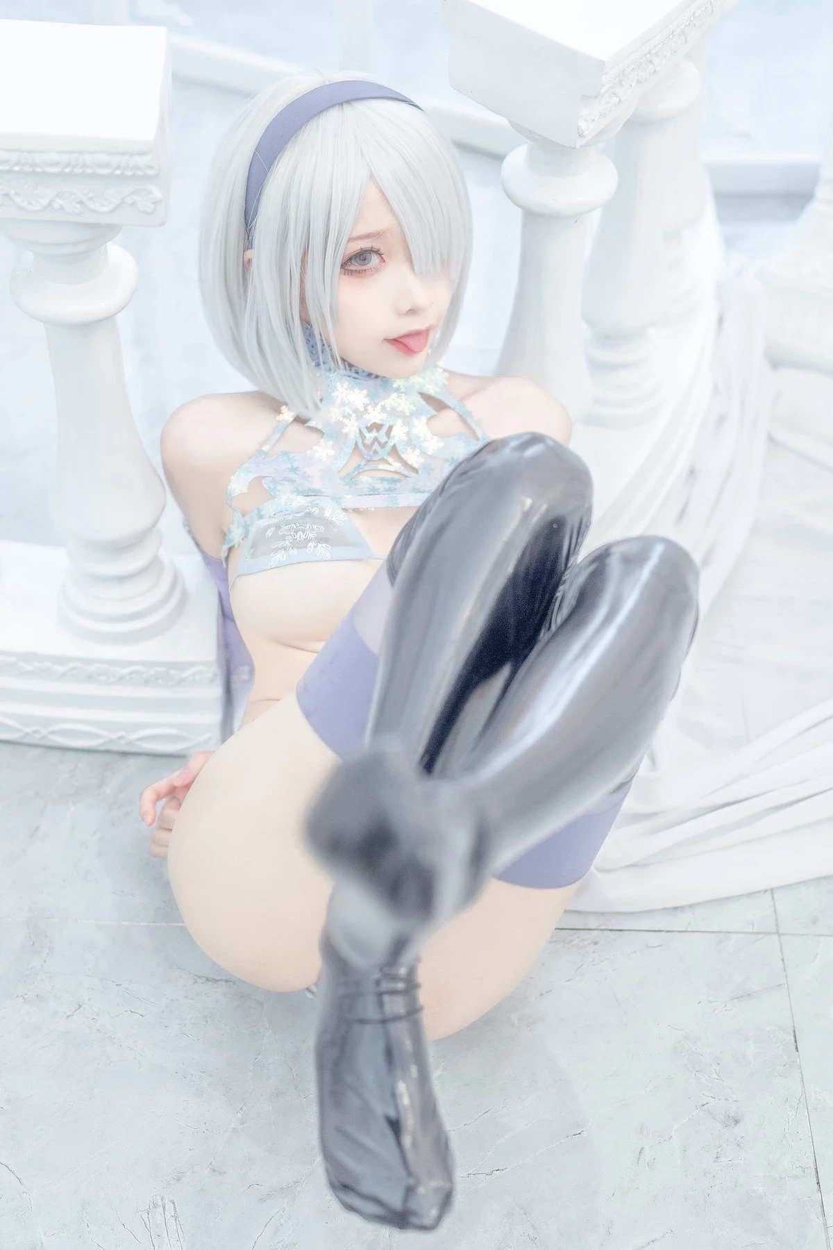 蠢沫沫 Cosplay 2b 冰雪 ice and snow