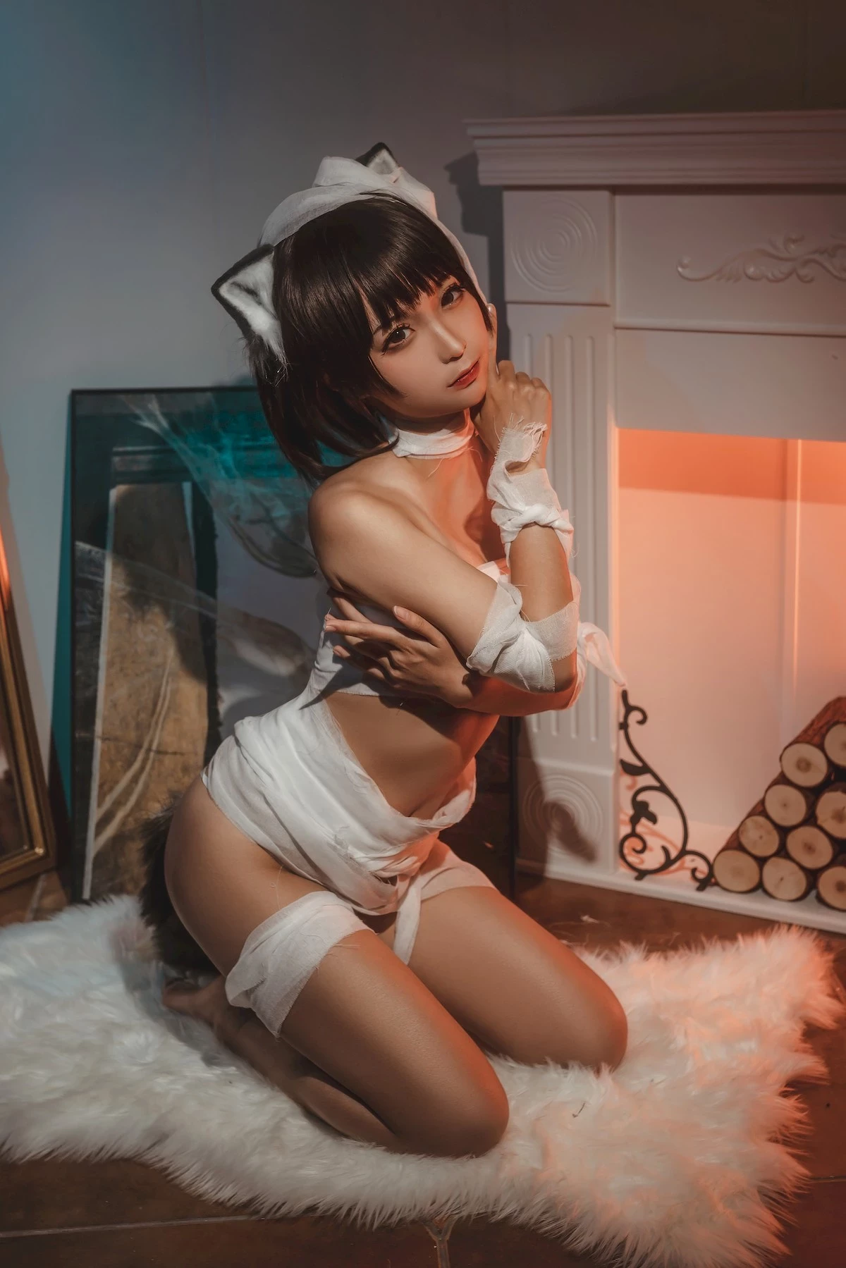 蠢沫沫 Cosplay 繃帶貓