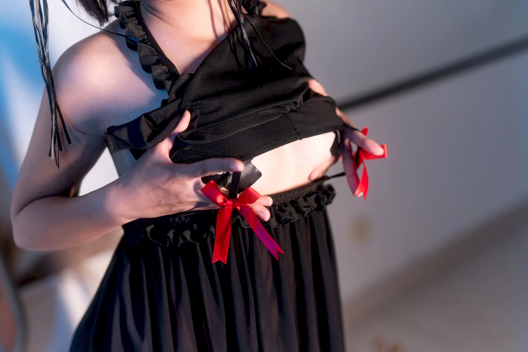 蠢沫沫 Cosplay 黑睡裙 Black Nightdress