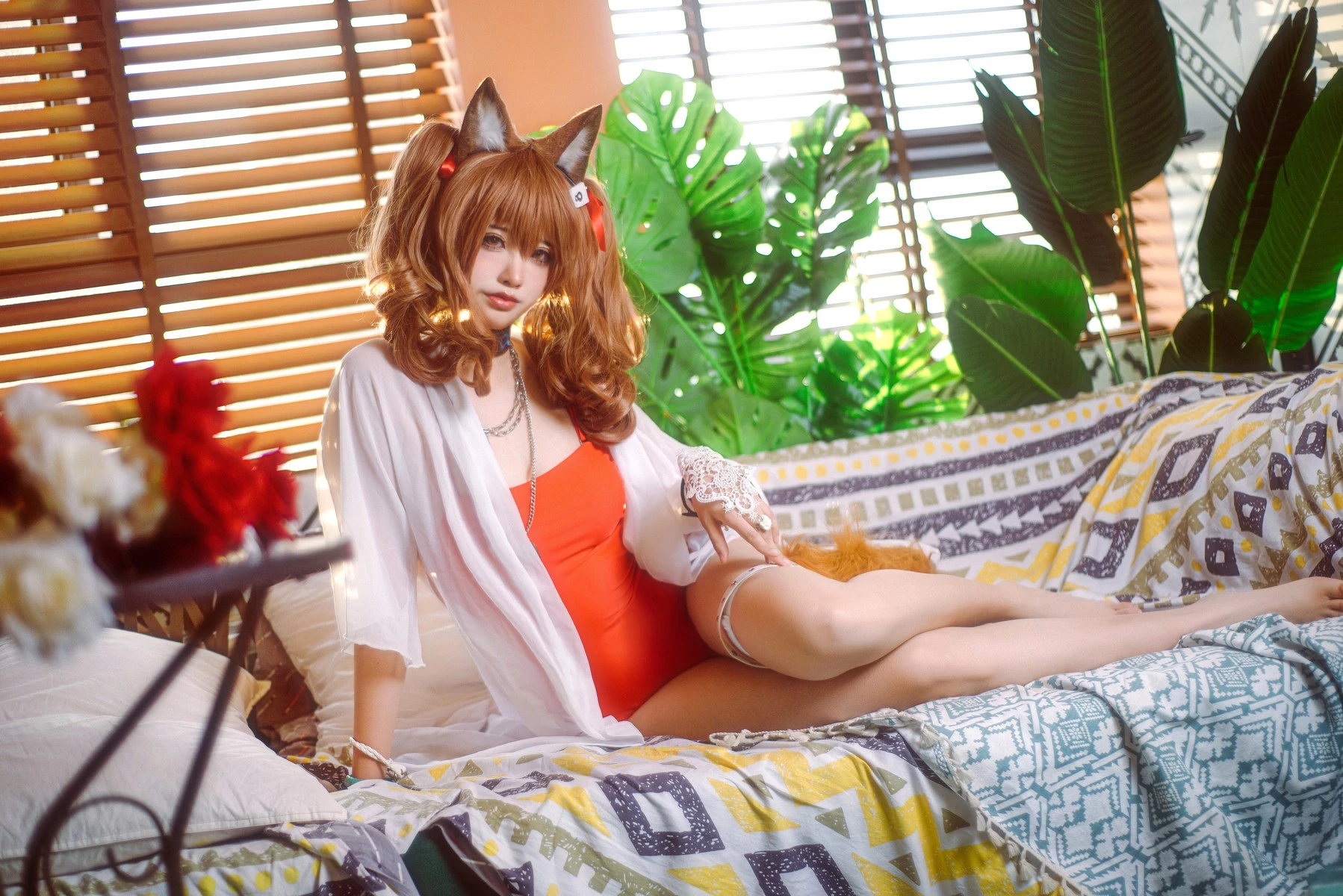 工藤新伍 Cosplay 明日方舟 安潔莉娜 夏卉泳裝