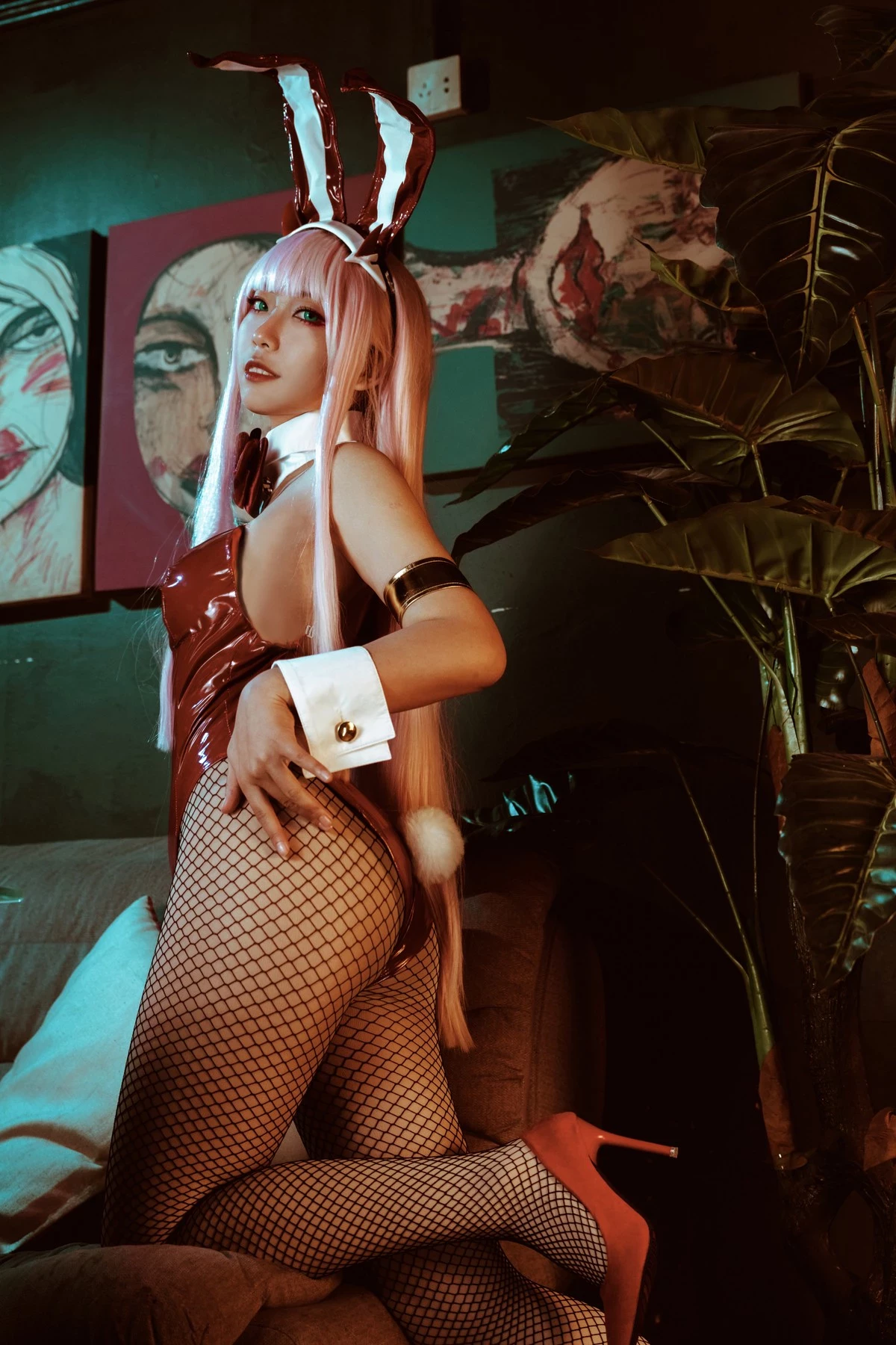 機智的嗶啵 Cosplay Zero Two Bunnygirl