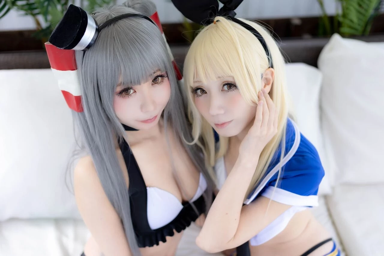 [Air Comiket 2] Shimakaze & Amatsukaze Swimsuit - Zekazeka 2