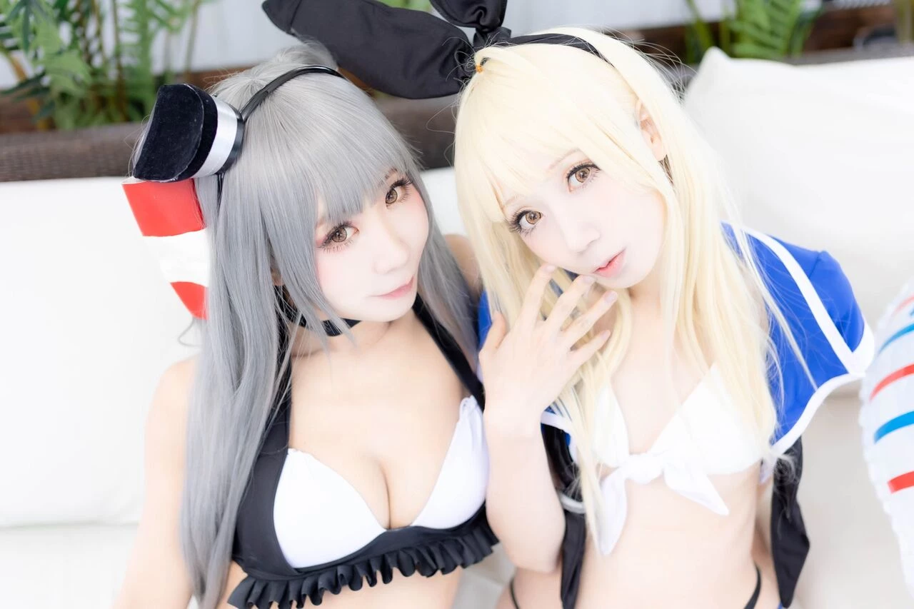 [Air Comiket 2] Shimakaze & Amatsukaze Swimsuit - Zekazeka 2