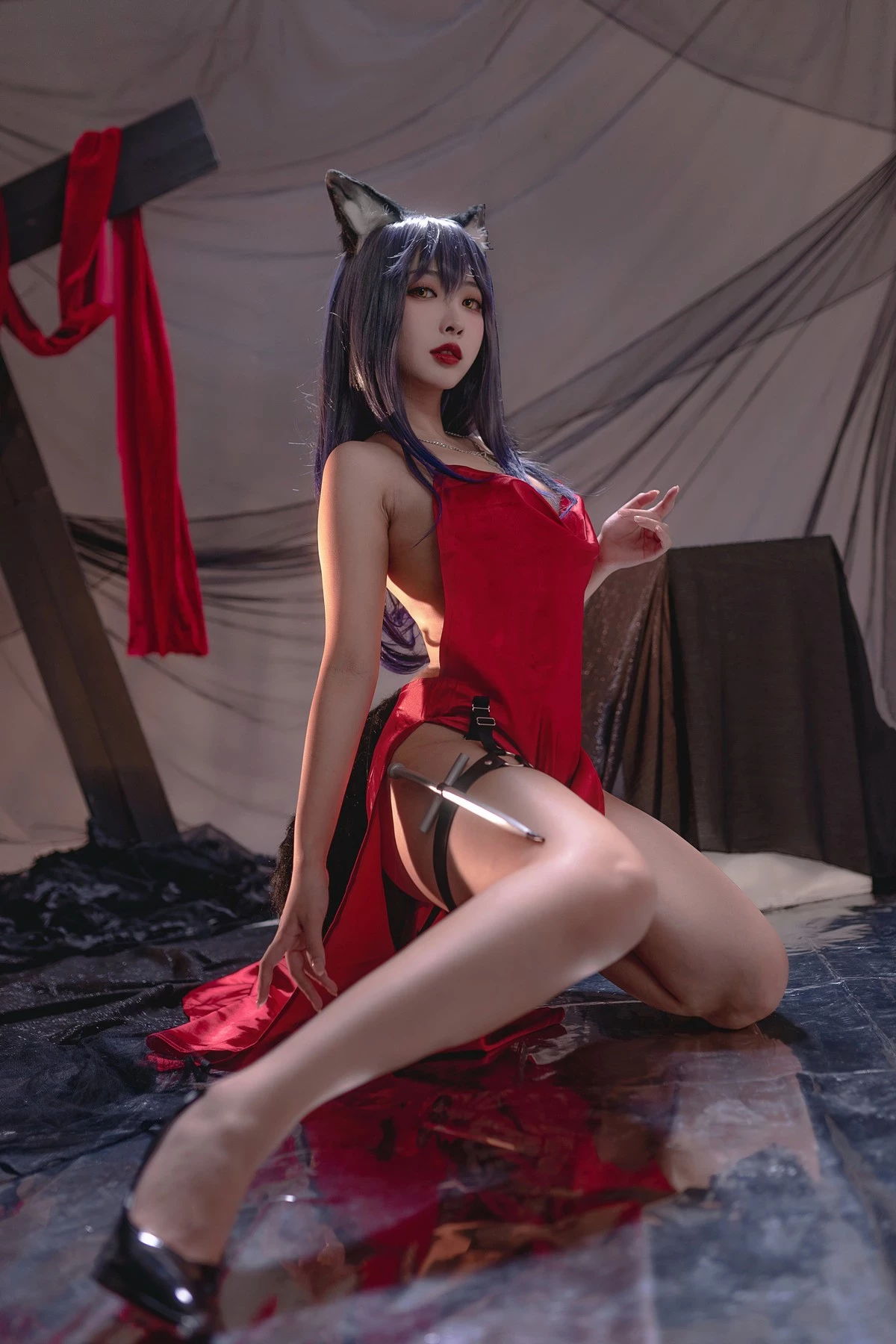 Cosplay 宮本桜 德克薩斯同人禮服