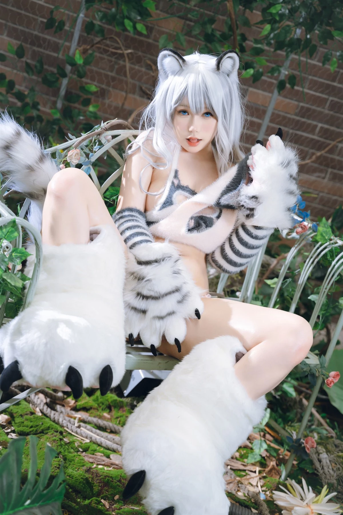 Cosplay 一北亦北 白虎獸娘福瑞