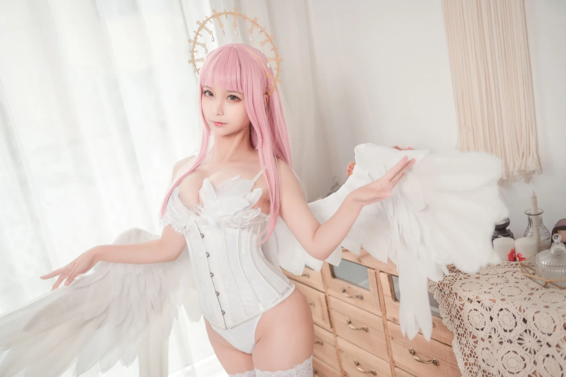 Cosplay 蠢沫沫 Chunmomo 沫沫真愛版 天使本-光天使