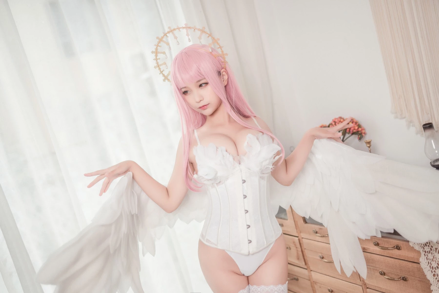 Cosplay 蠢沫沫 Chunmomo 沫沫真愛版 天使本-光天使