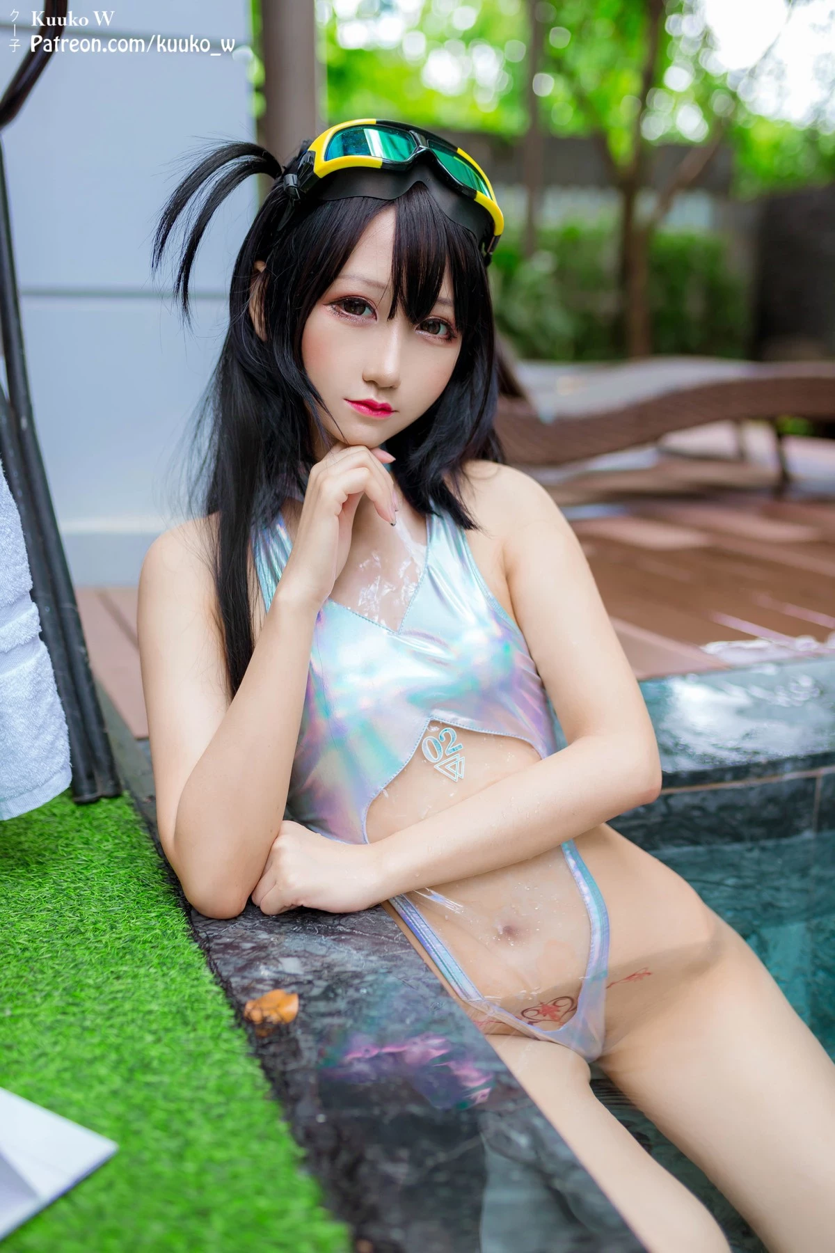 Cosplay KuukoW クー子 Teaches Swimming