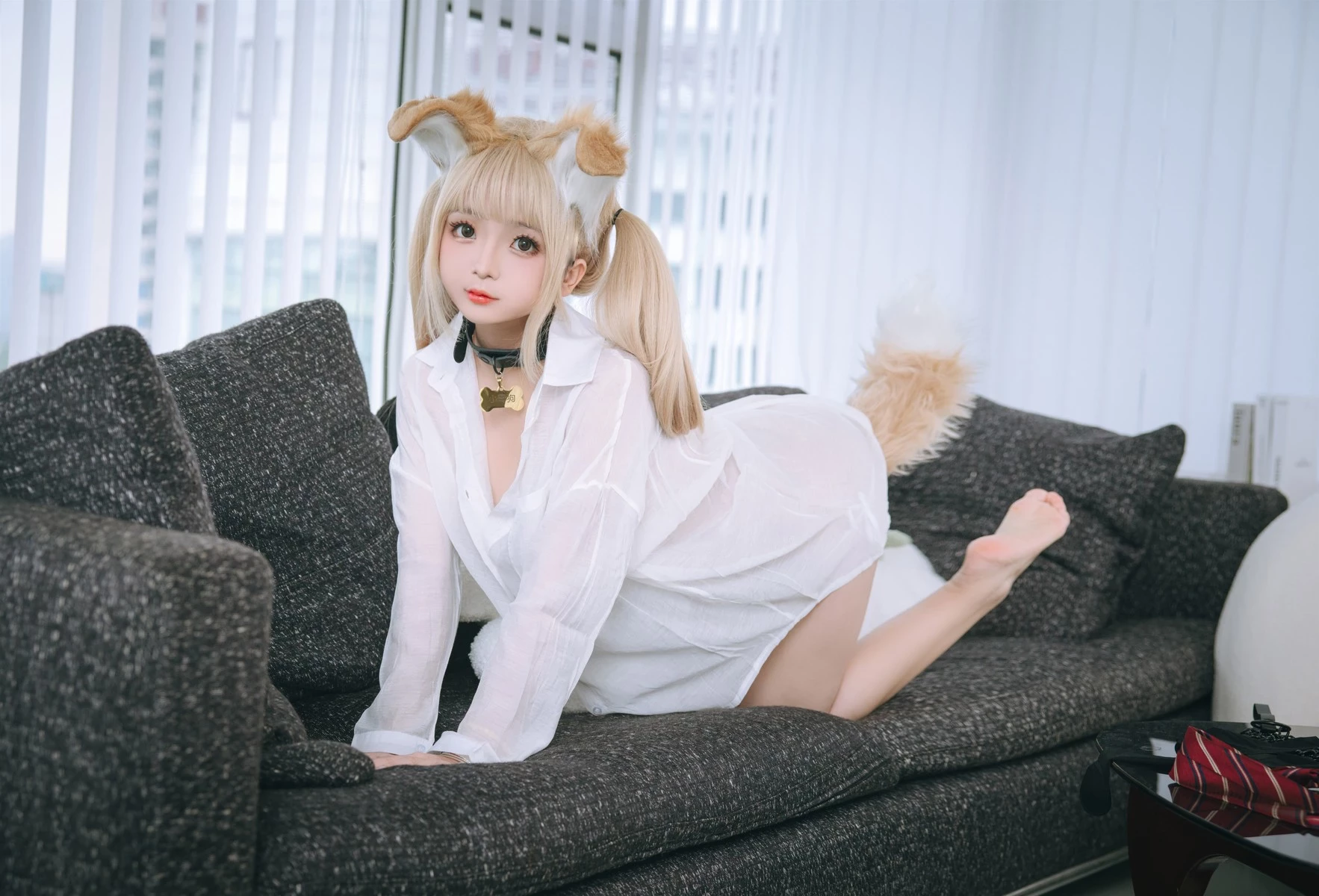 Cosplay 日奈嬌 襯衫小狗 Set.02