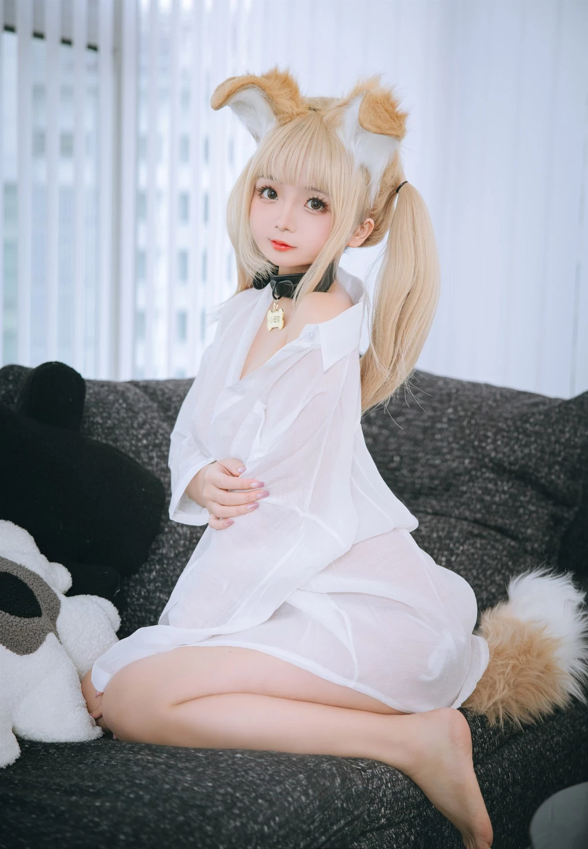 Cosplay 日奈嬌 襯衫小狗 Set.02