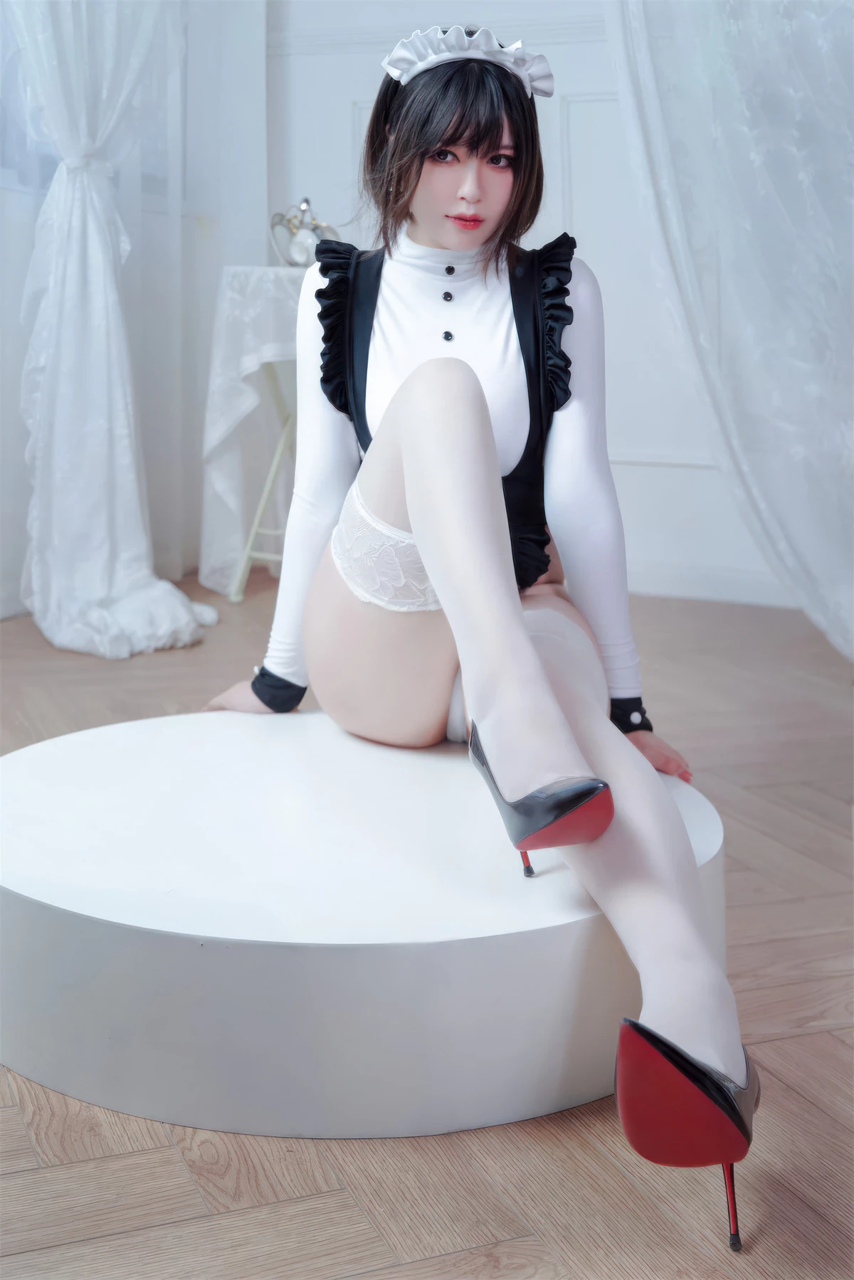 Cosplay 半半子Banbanko 純白女僕