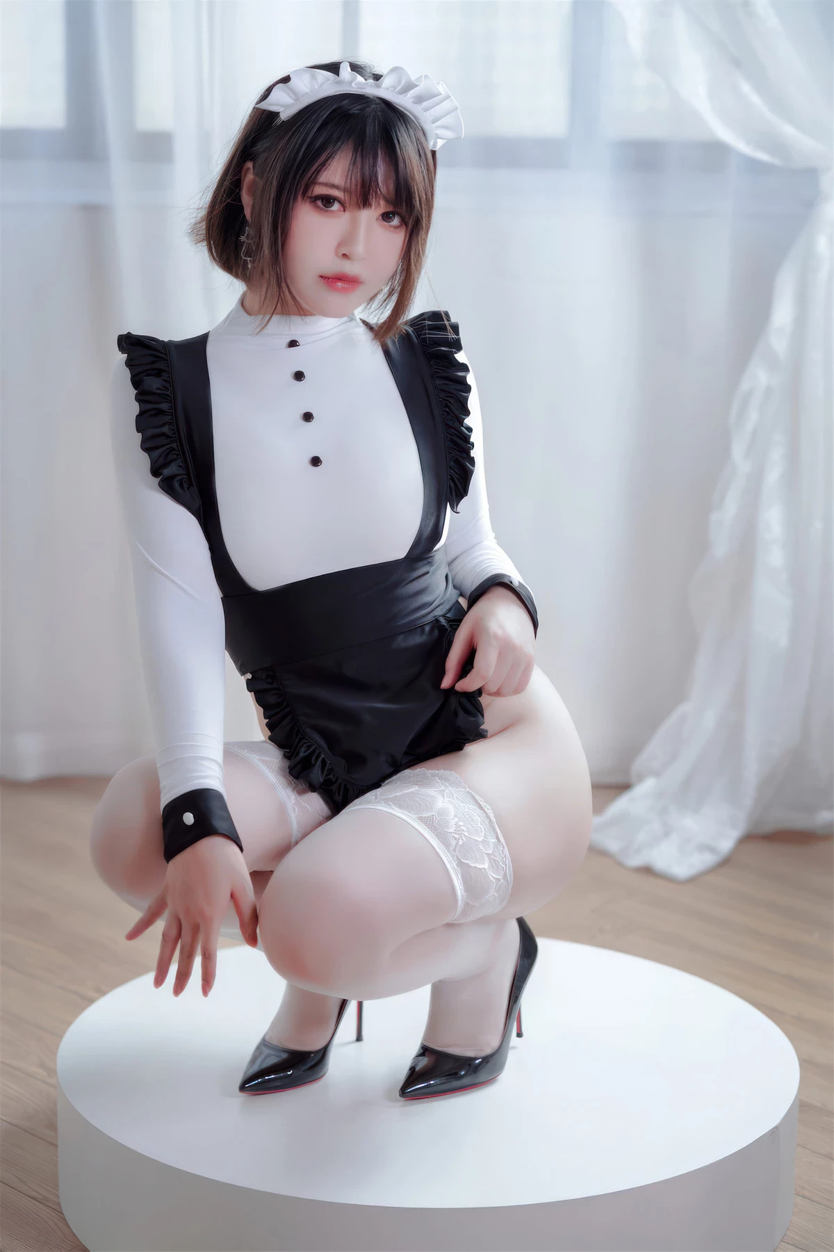 Cosplay 半半子Banbanko 純白女僕