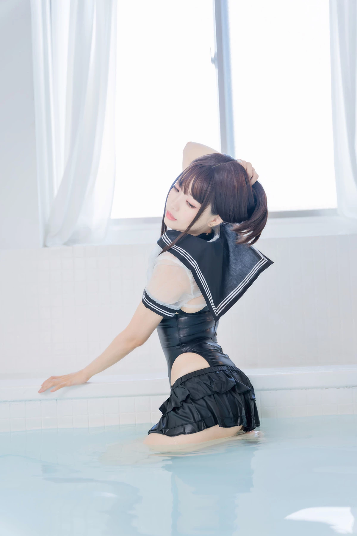 Cosplay ElyEE子 Racing Swimsuit 競泳水手服 Set.01