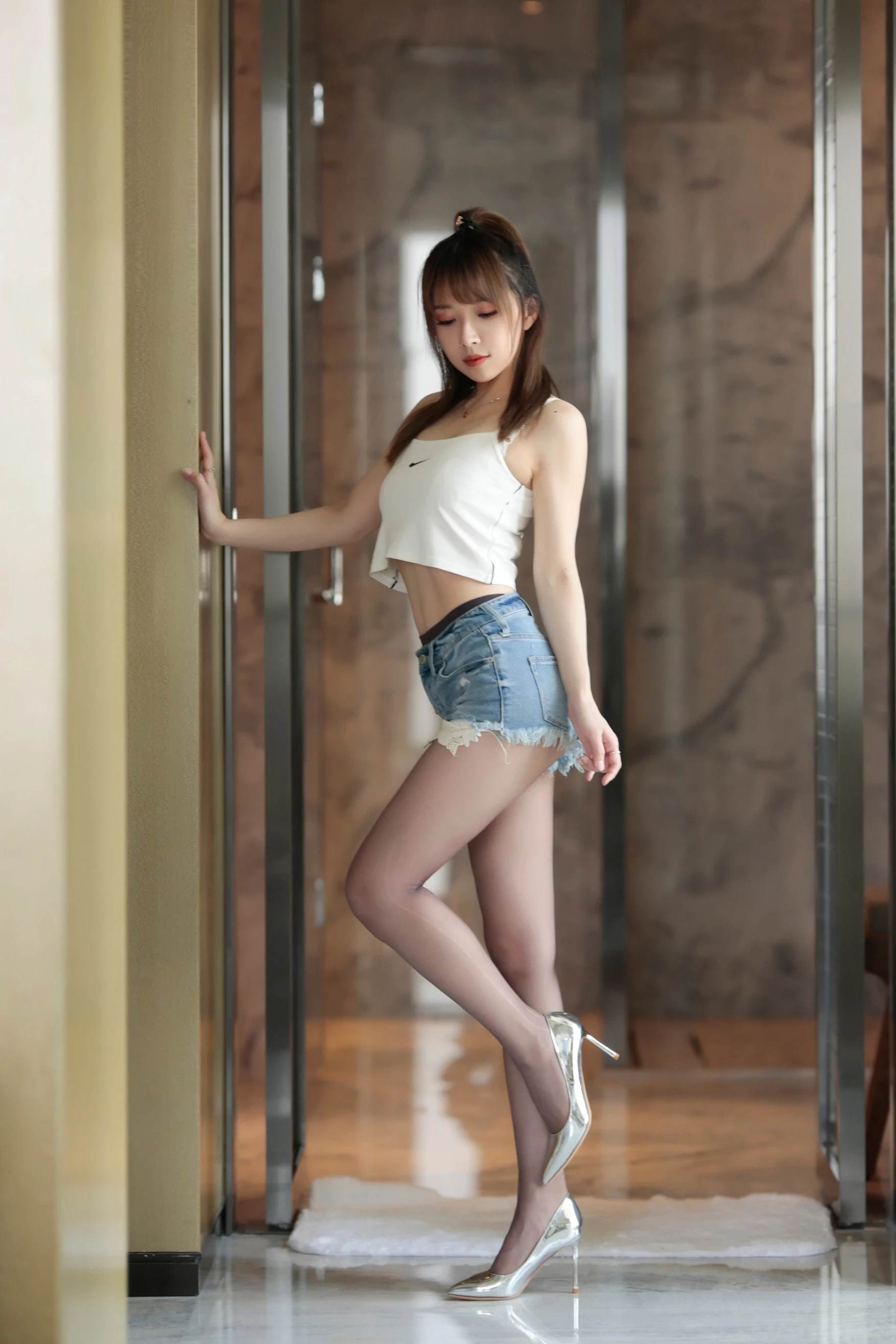 小女巫露娜 - Denim shorts 牛仔小裤裤 [84P]