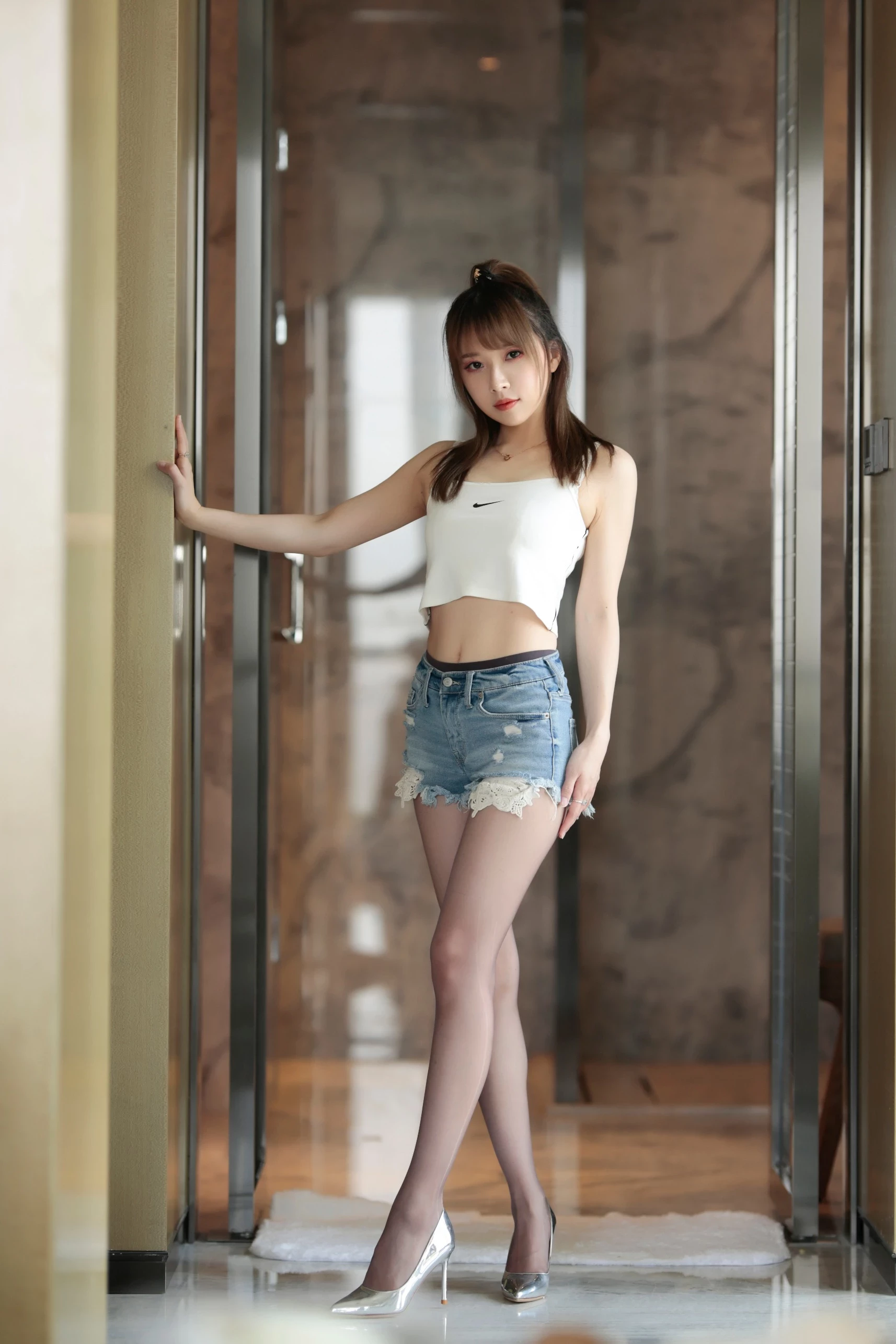 小女巫露娜 - Denim shorts 牛仔小裤裤 [84P]