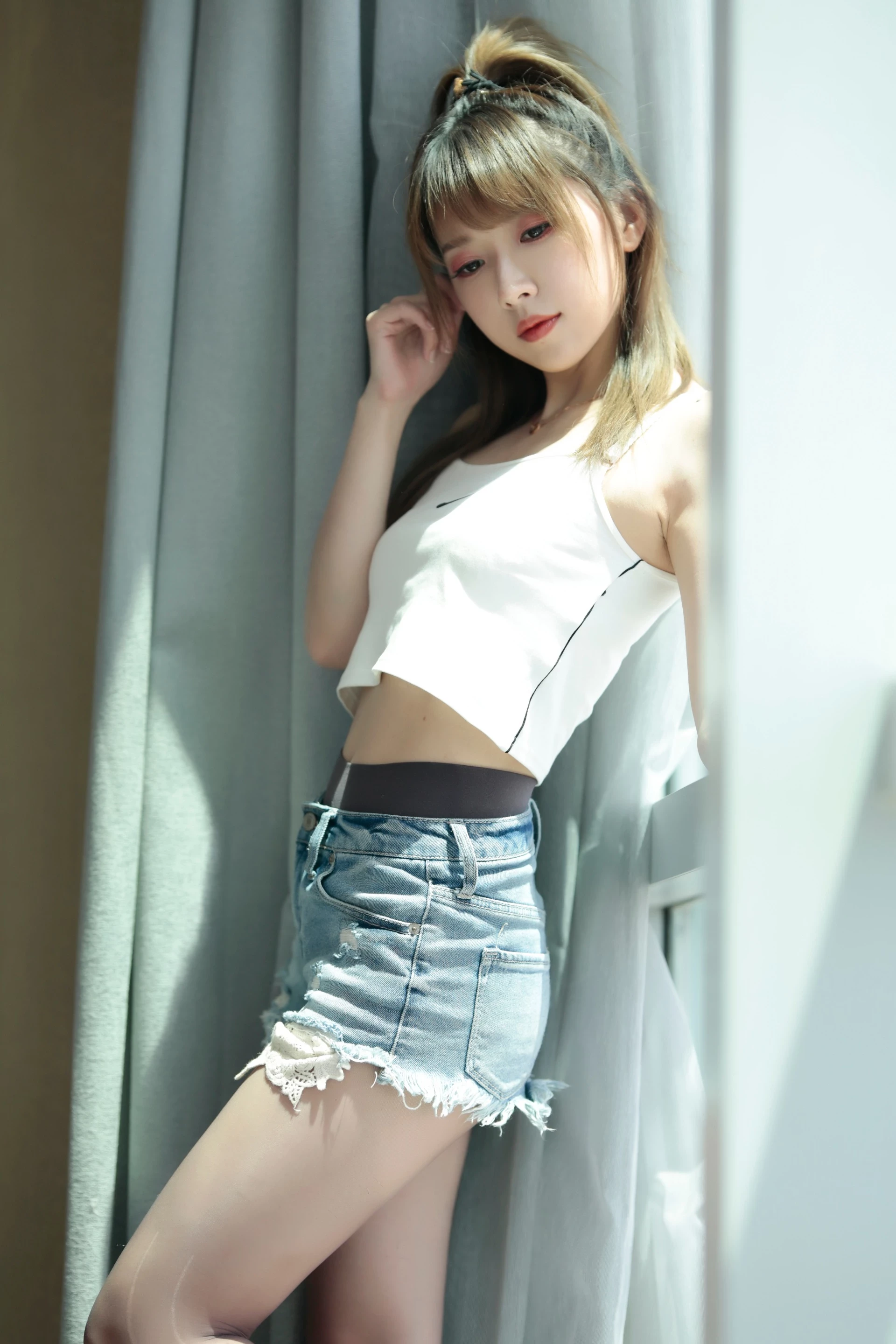 小女巫露娜 - Denim shorts 牛仔小裤裤 [84P]