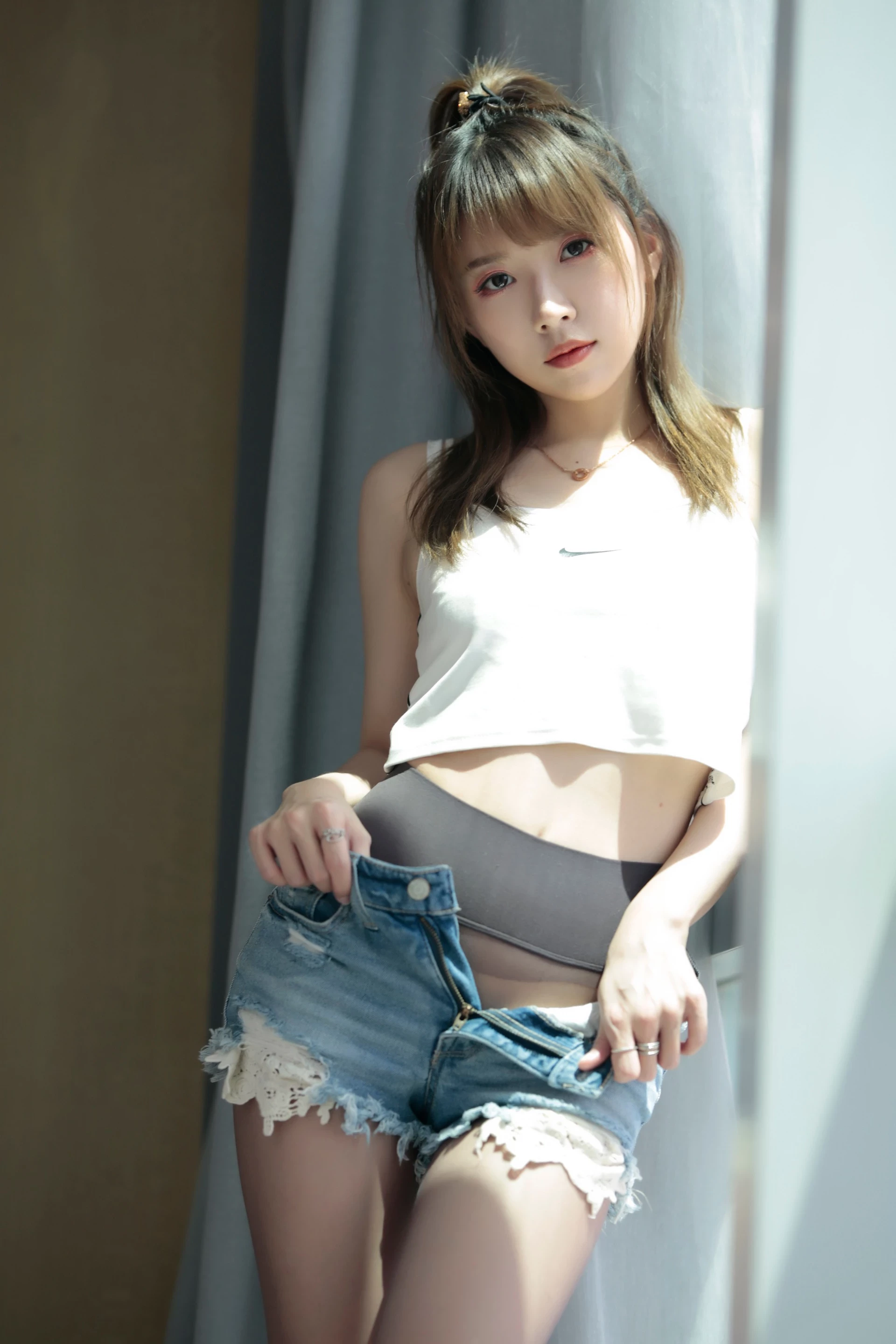 小女巫露娜 - Denim shorts 牛仔小裤裤 [84P]